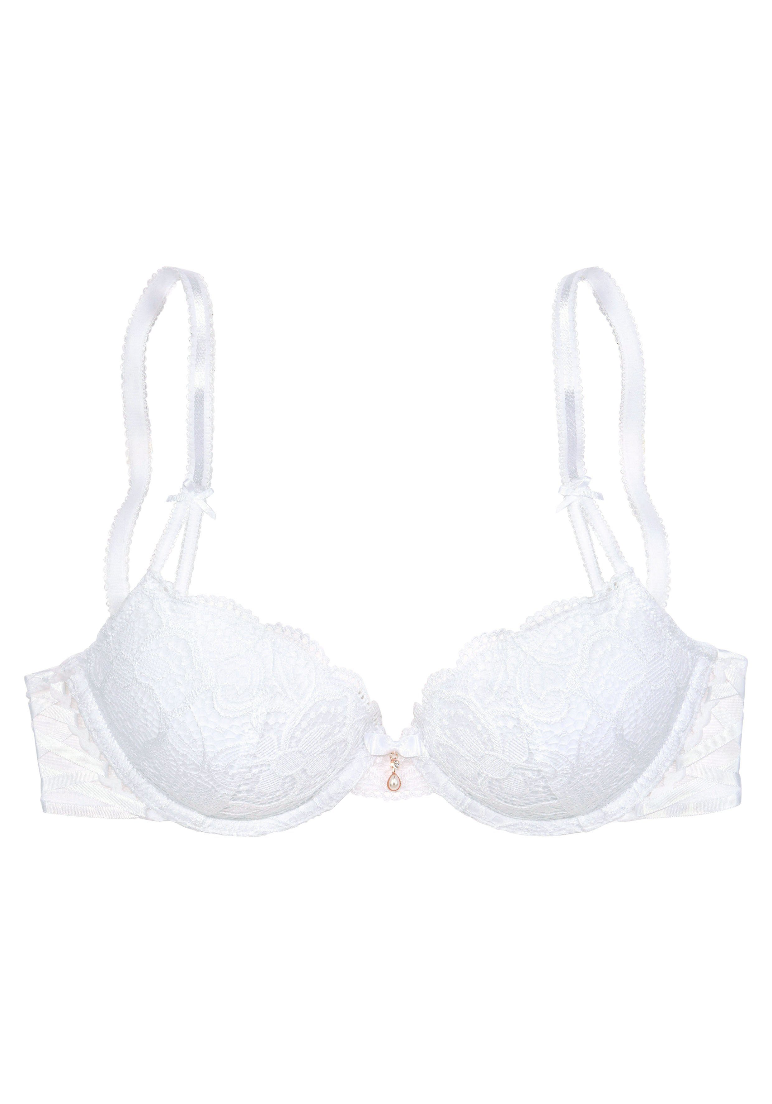 Lascana Push-up-bh Nikoletta met opwindende bandjes aan de zijkanten, sexy lingerie, sexy ondergoed