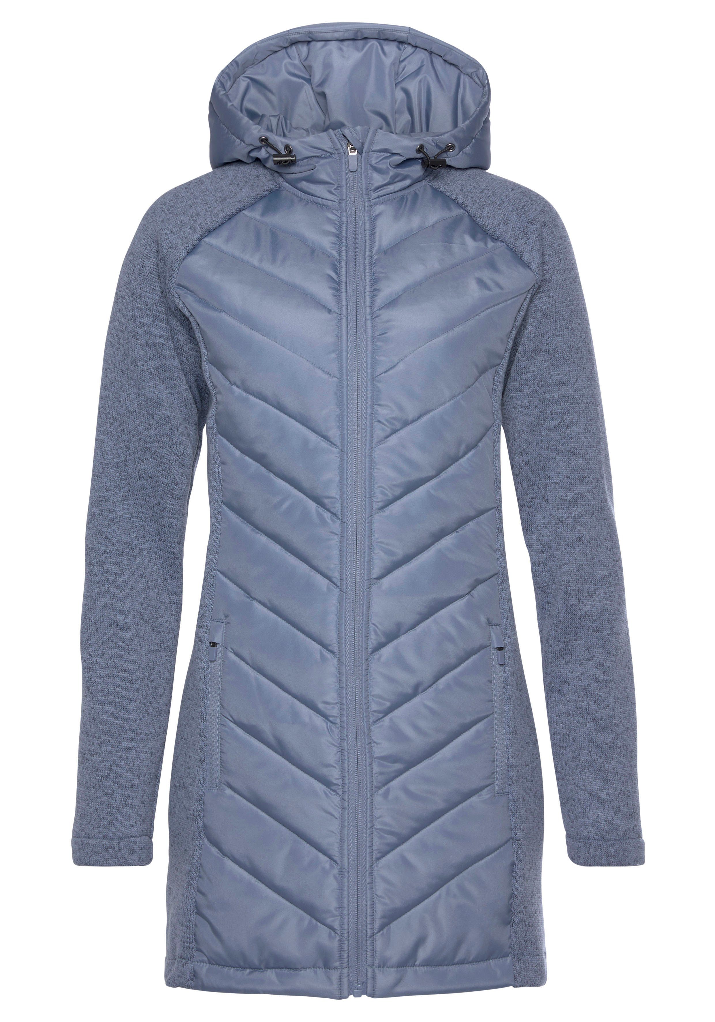 Vivance Gewatteerde jas met tricot-fleece-mouwen