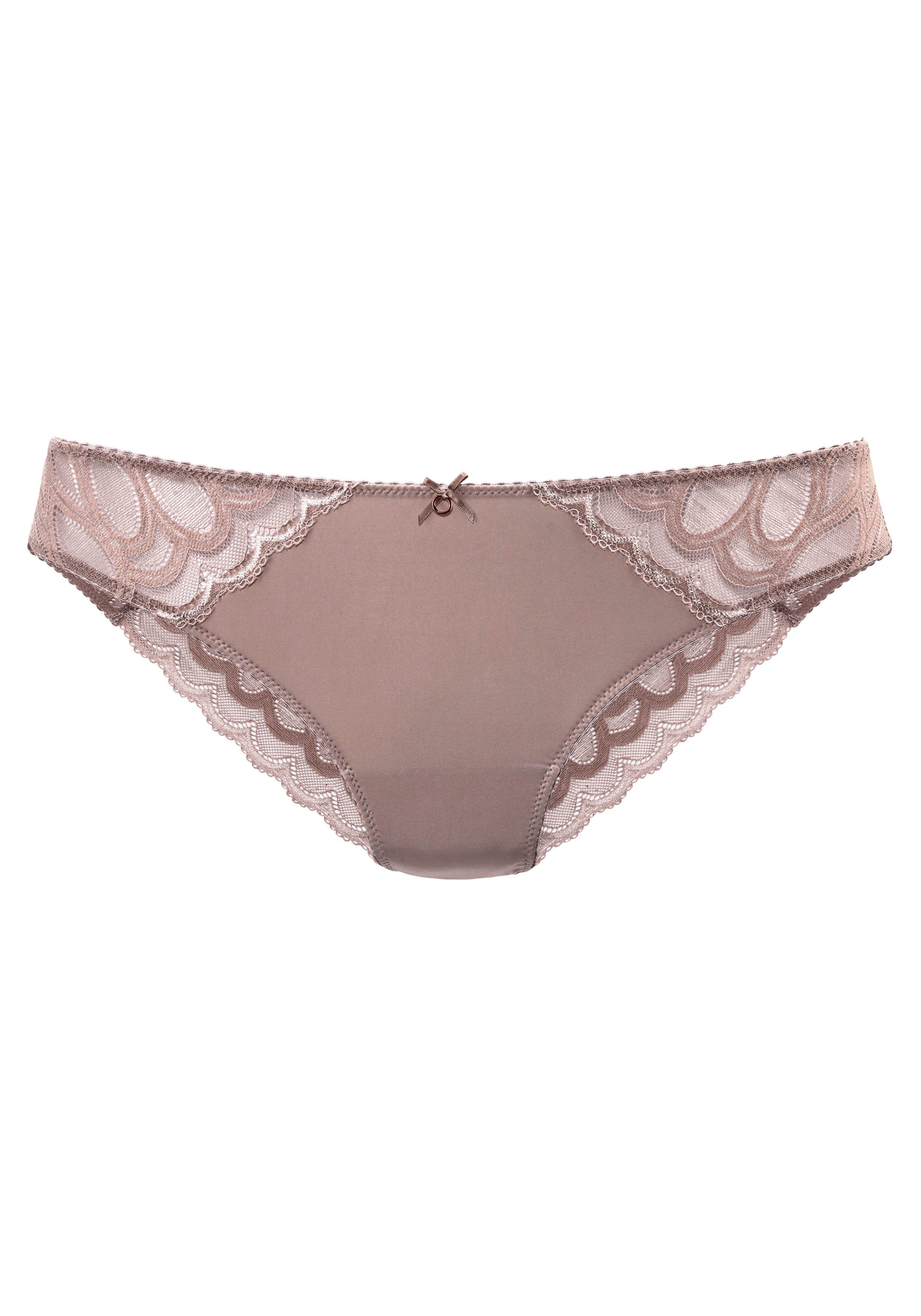 Lascana Tanga Evita met cut-out achter slips maat 32/34 beige