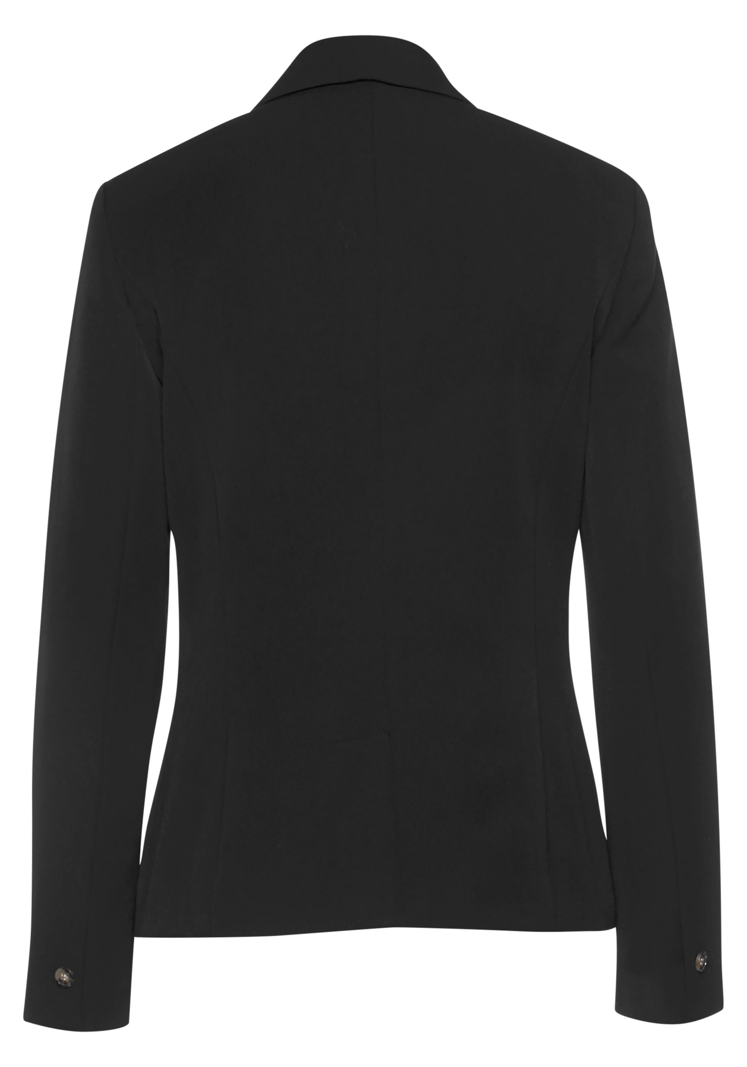 Lascana Korte blazer in klassieke vorm, getailleerde damesblazer, sportief elegant