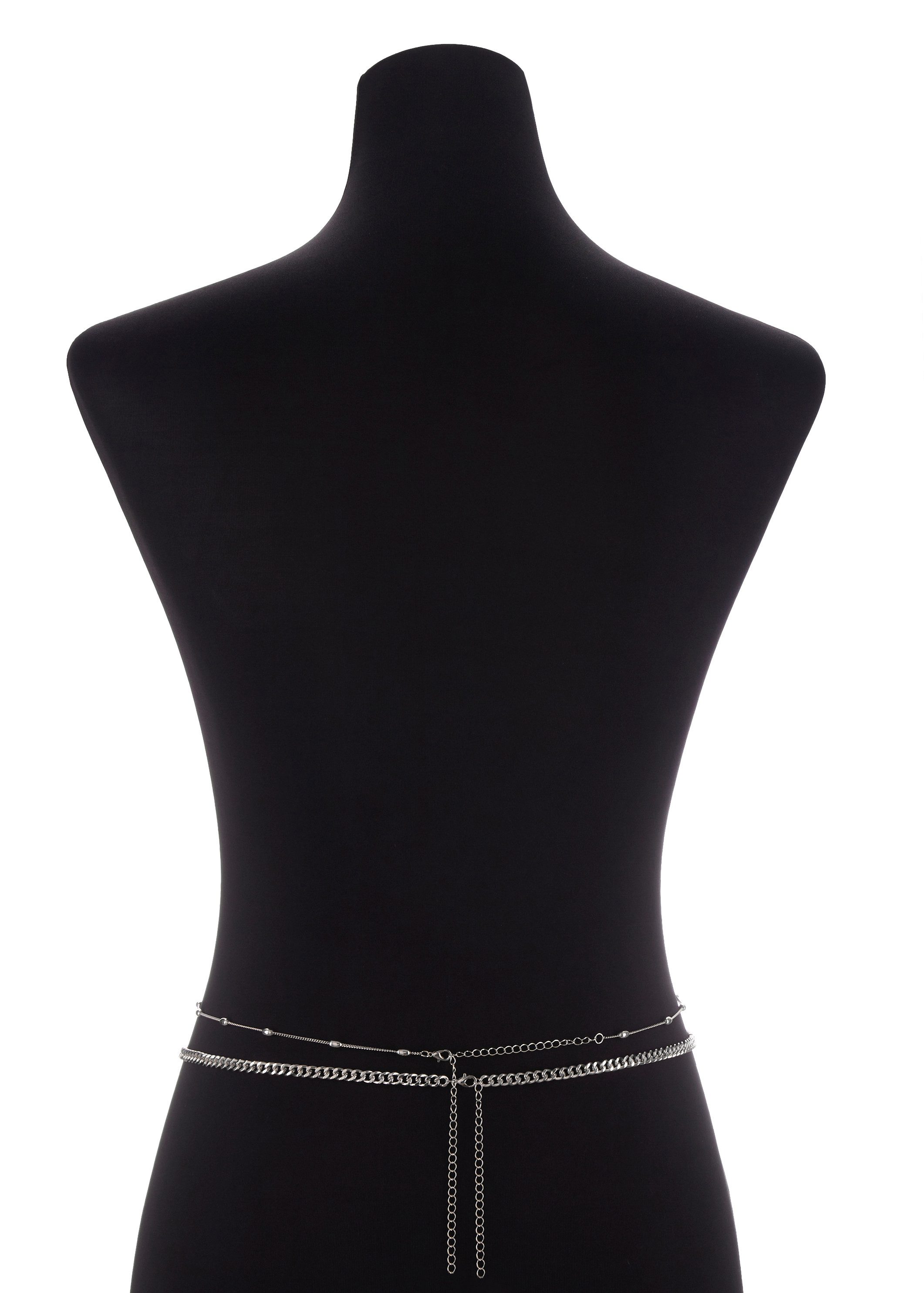 Lascana Buikketting set in 2-delige set, tailleketting, gelaagde lichaamsketting, strandaccessoire