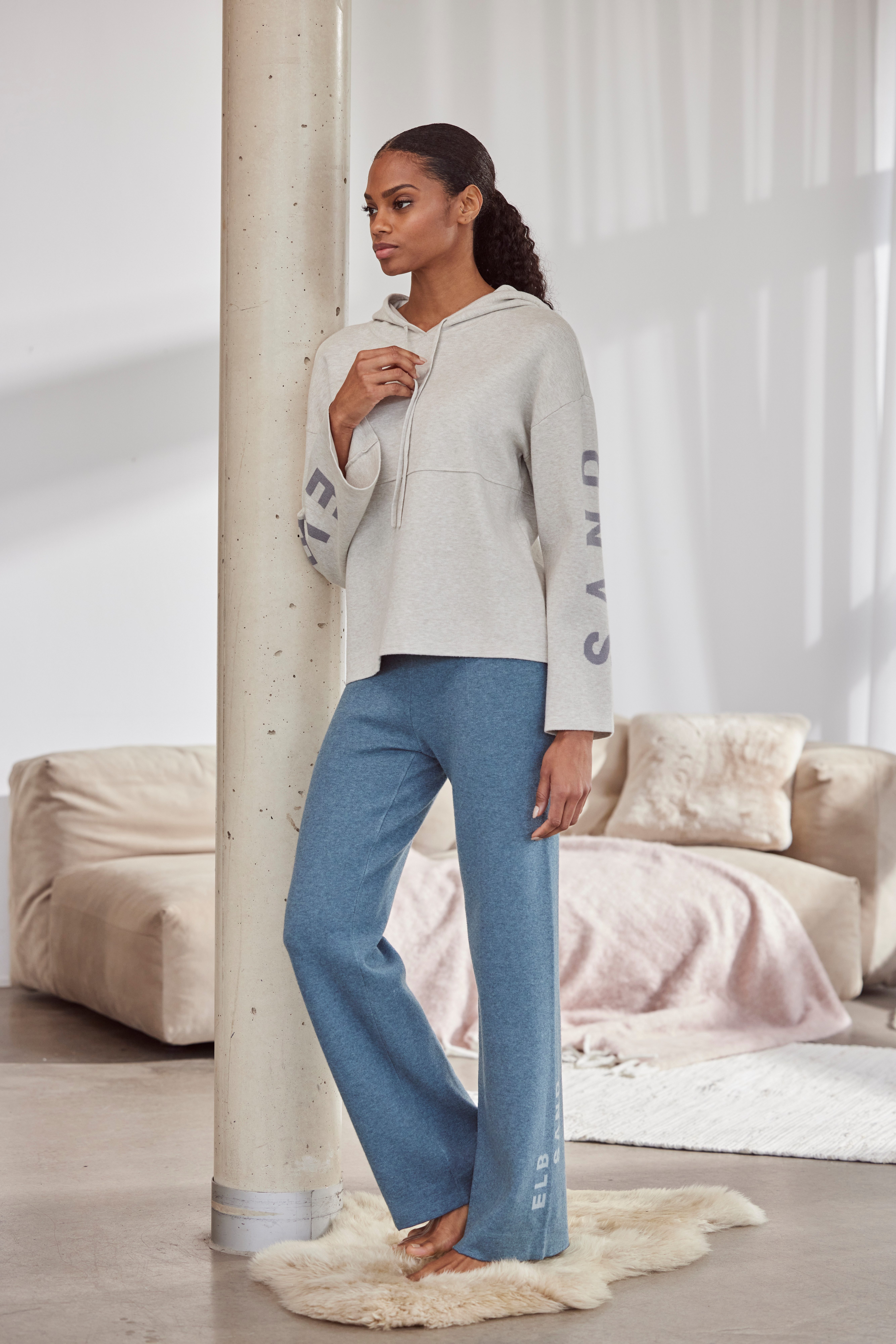 Elbsand Tricotbroek Loungebroek, relaxbroek van zacht hoogwaardig breiwerk, loungewear