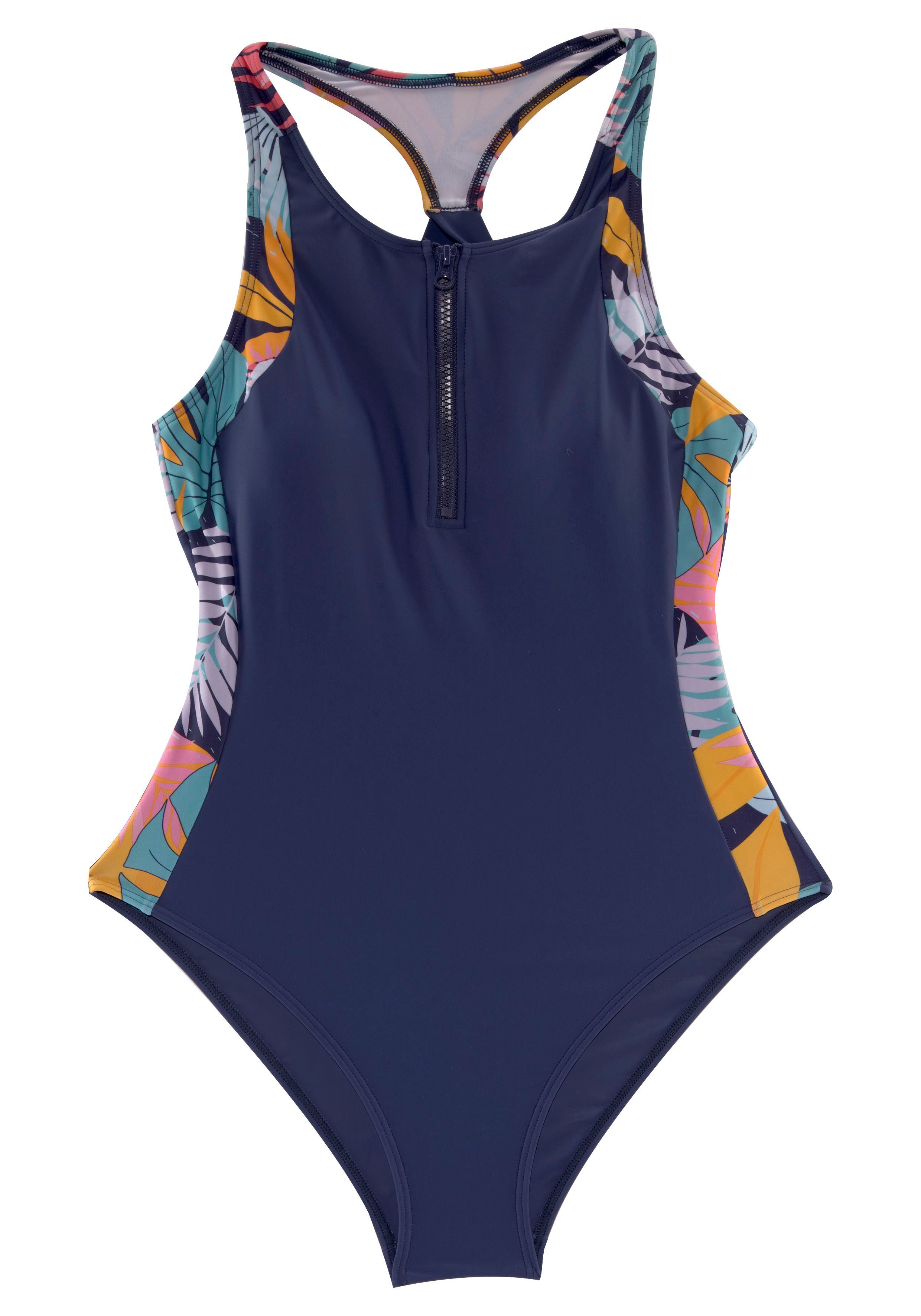 active by Lascana Badpak Layne met ritssluiting en racerback