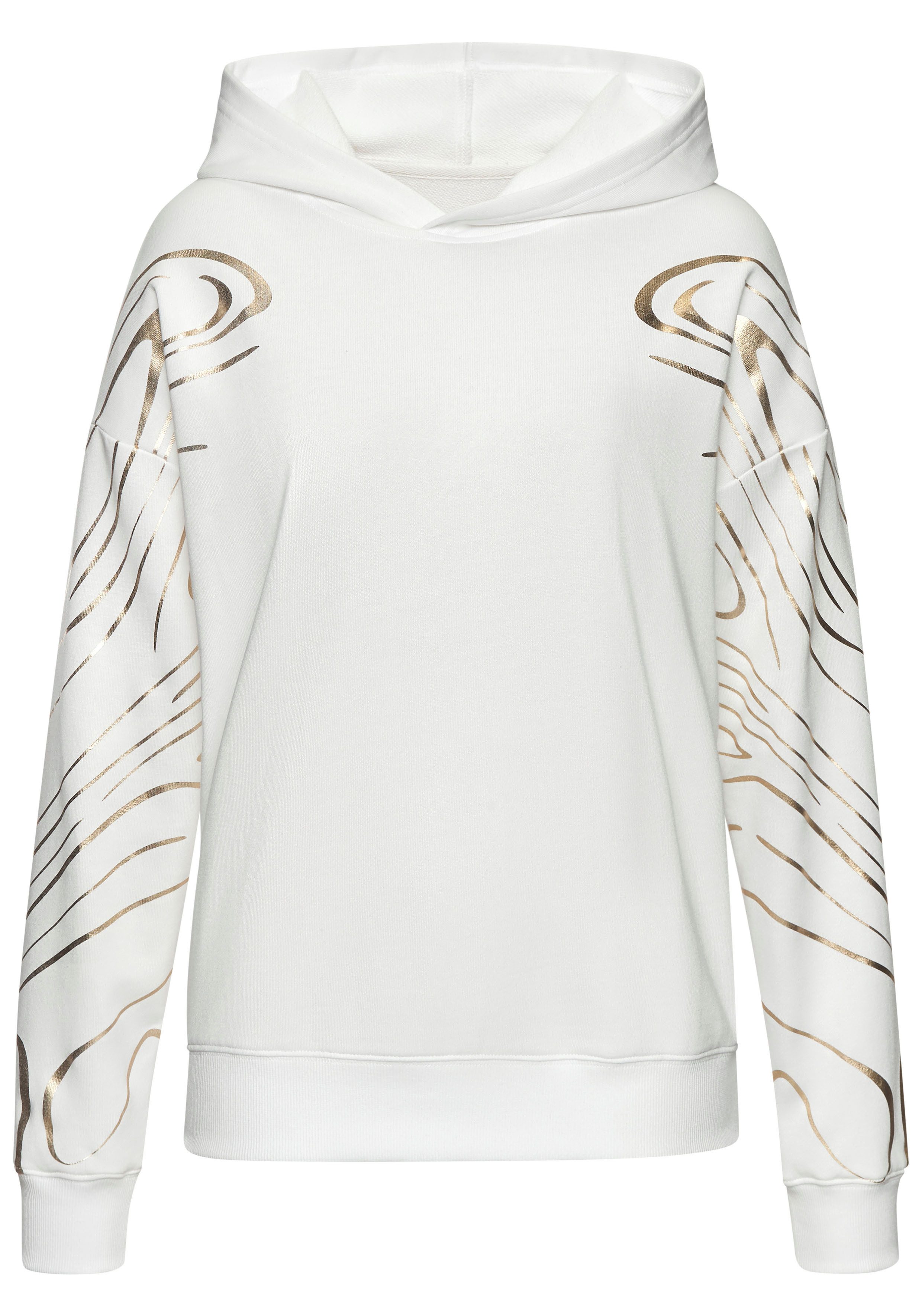 active by Lascana Hoodie met glanzende print