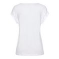 lascana shirt met korte mouwen met frontprint wit