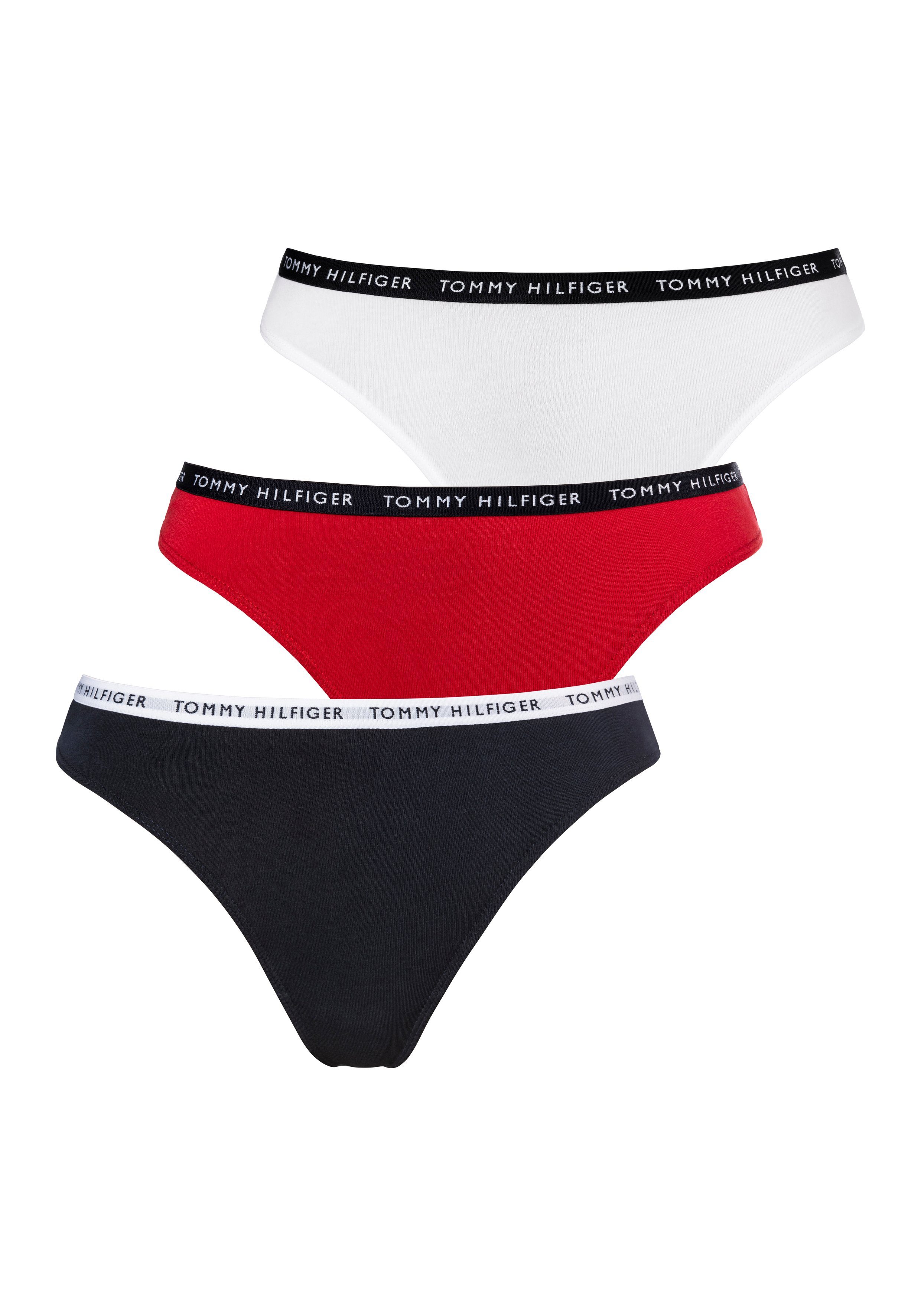 Tommy Hilfiger Underwear Slip met smalle logoboord (3 stuks)