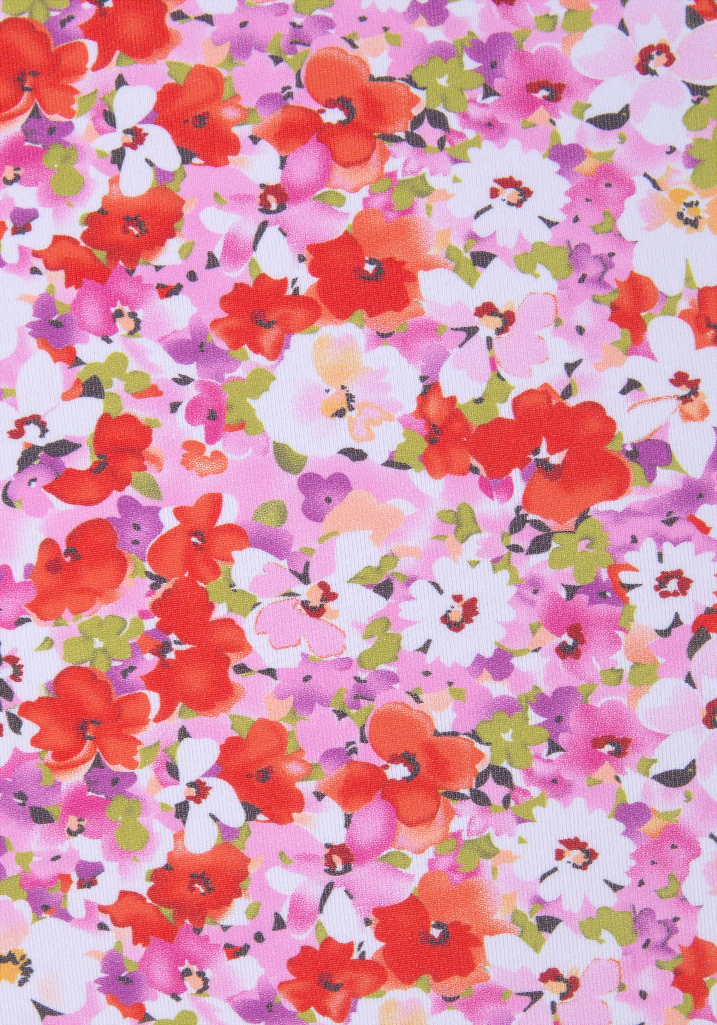 Lascana Highwaist-bikinibroekje Jasmijn in bloemenprint
