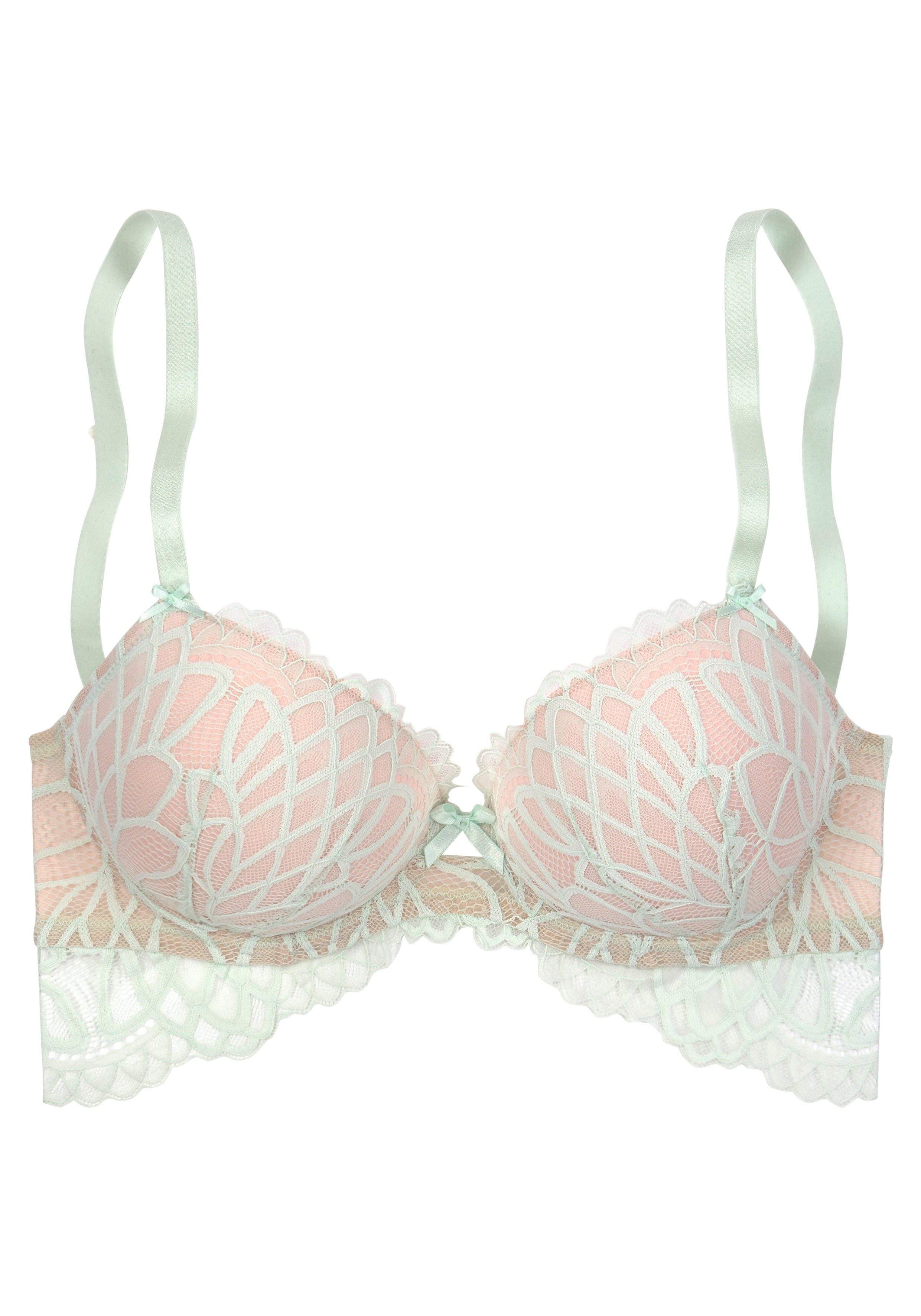 Lascana Bh met steuncups Cara van filigraan kant, deels gemaakt van gerecycled materiaal, sexy lingerie