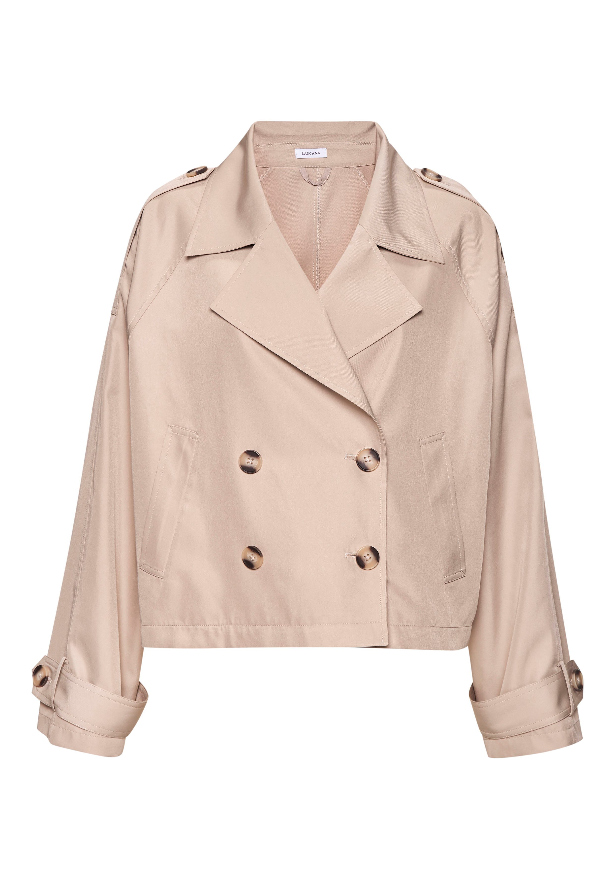 Lascana Kort jack AMIRA in trench-stijl, trenchcoat, tussenjas, casual