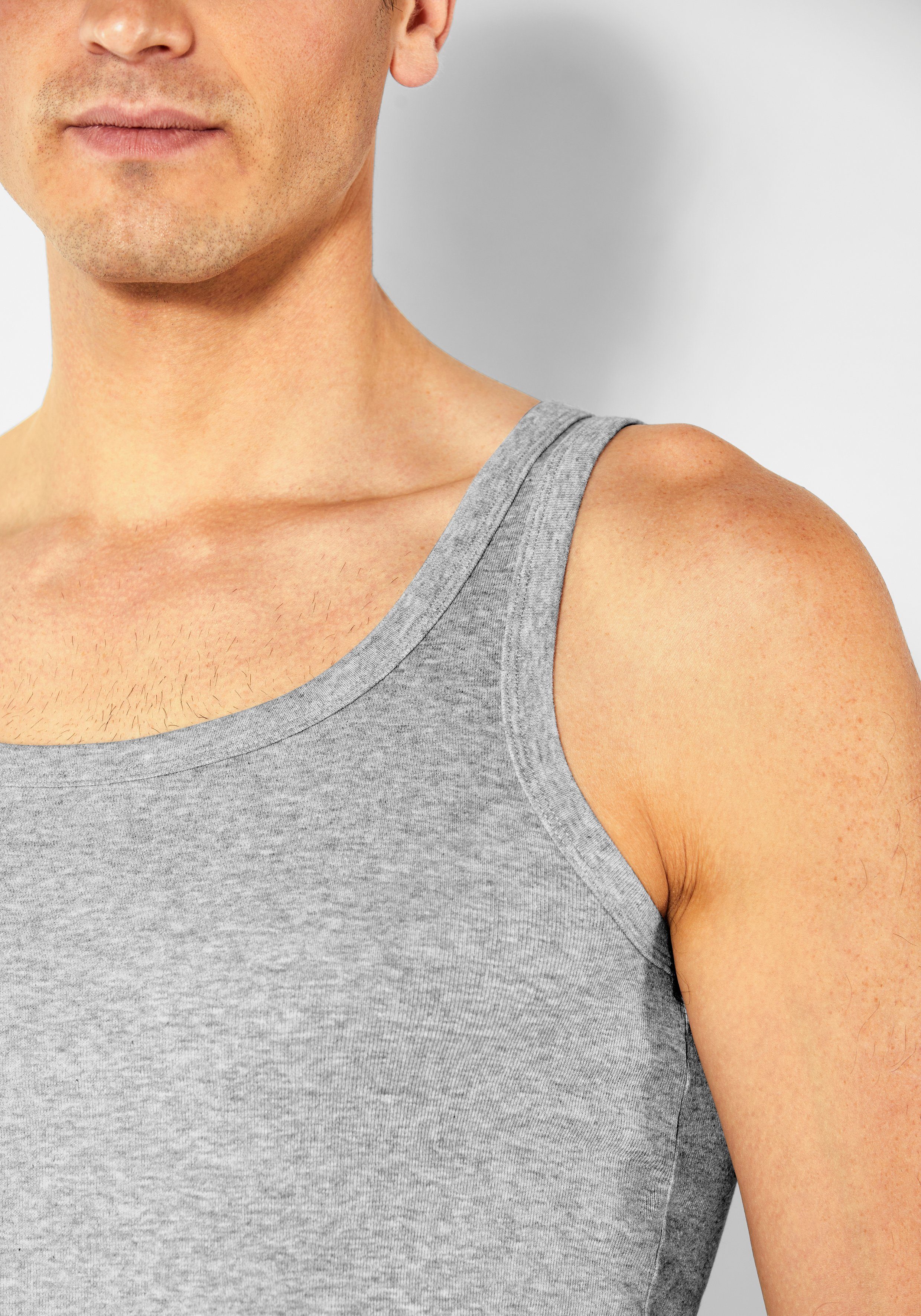 H.I.S Tanktop eenvoudige basic, ook voor eronder (set, 2-delig)