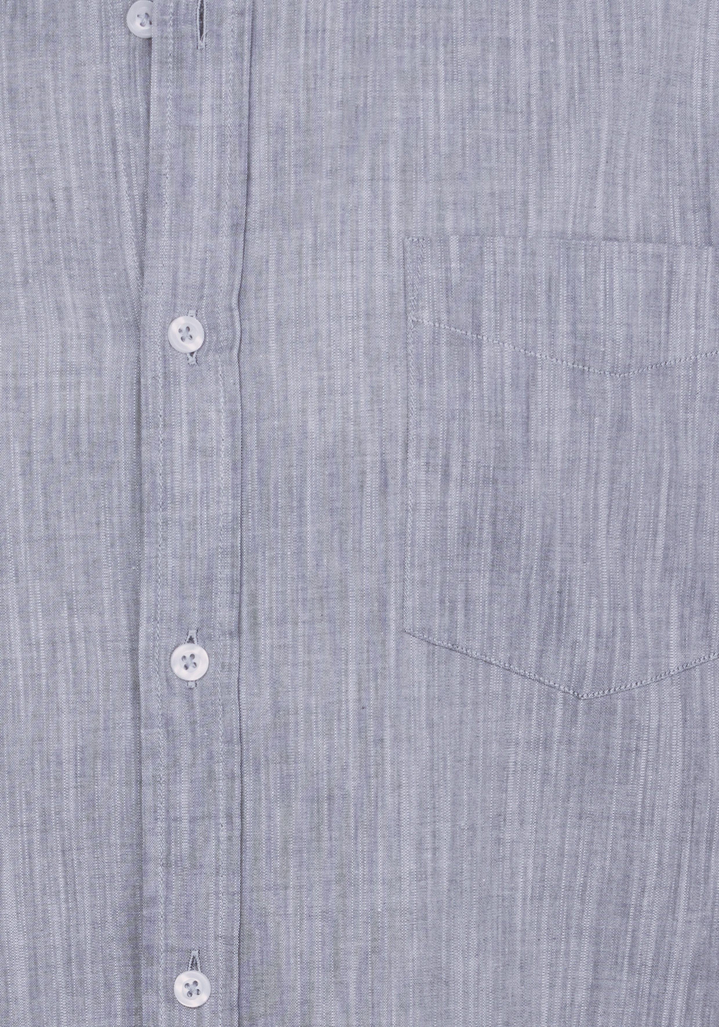 H.I.S Overhemd met lange mouwen Regular fit, staande kraag shirt met borstzak, 100% katoen
