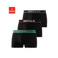buffalo boxershort weefband in collegedesign (3 stuks) zwart