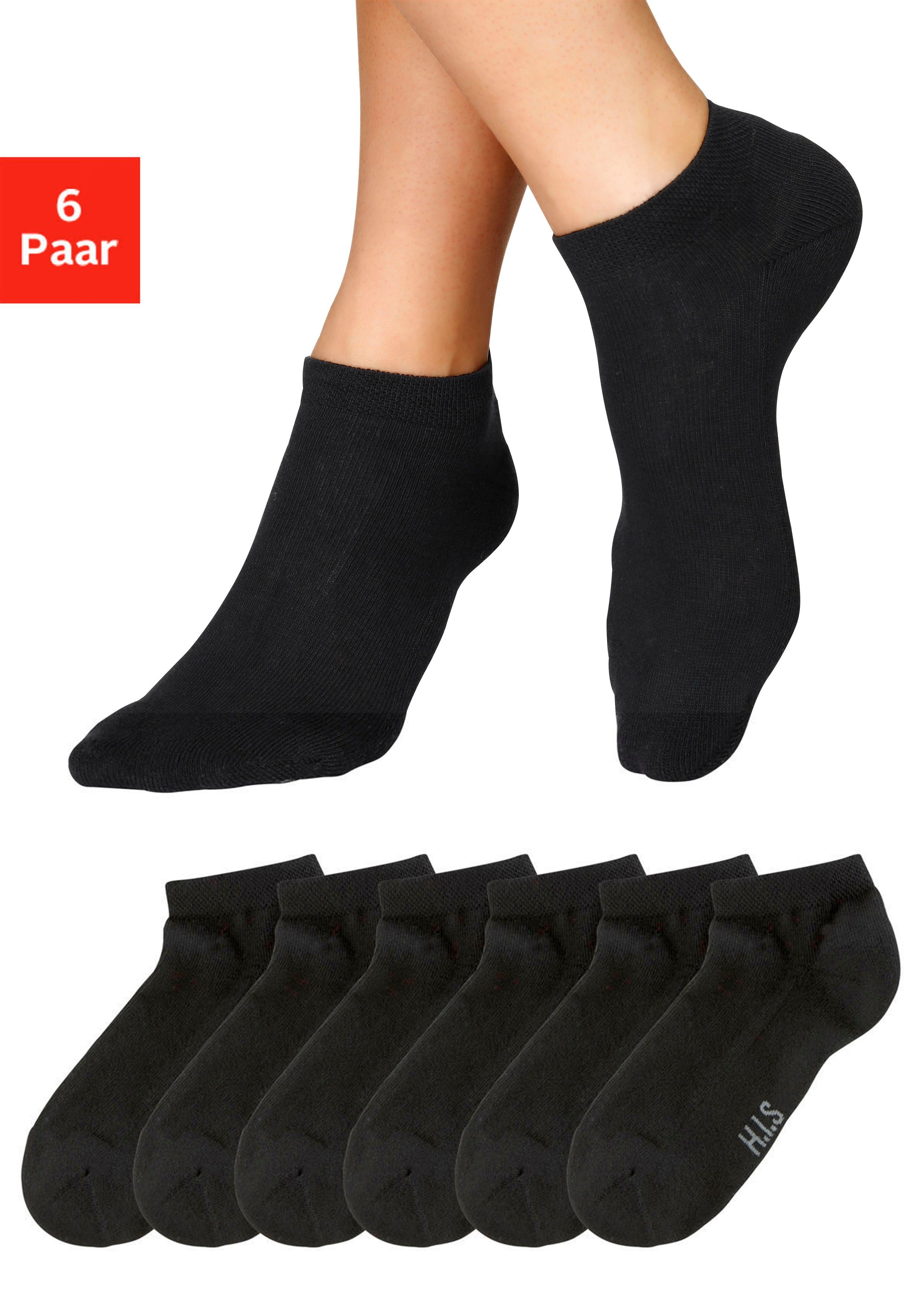 H.I.S Sneakersokken met zachte frottézool (set, 6 paar)