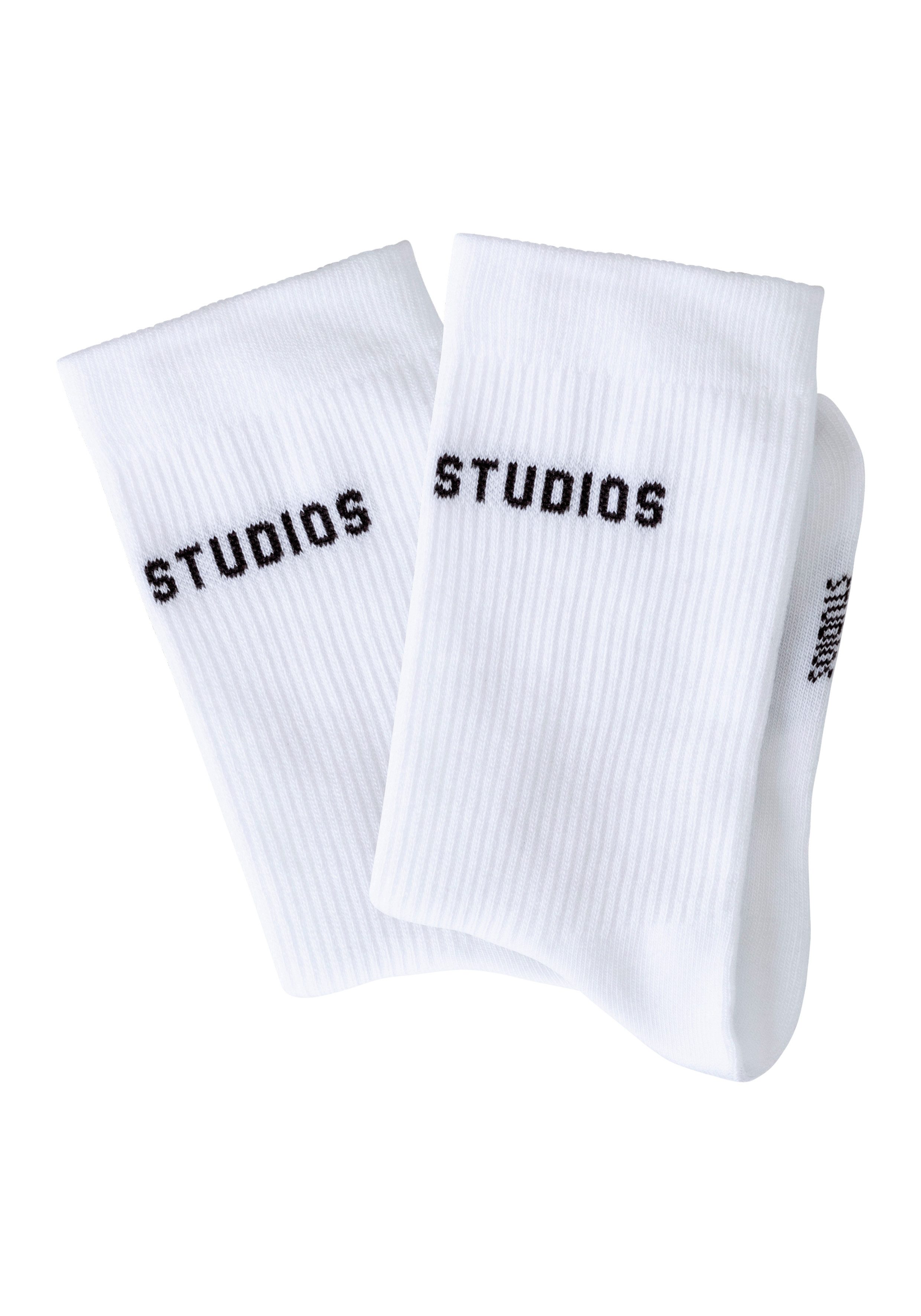Copenhagen Studios Tennissokken zonder frotté (set, 2 paar) heren maat 35-38 wit