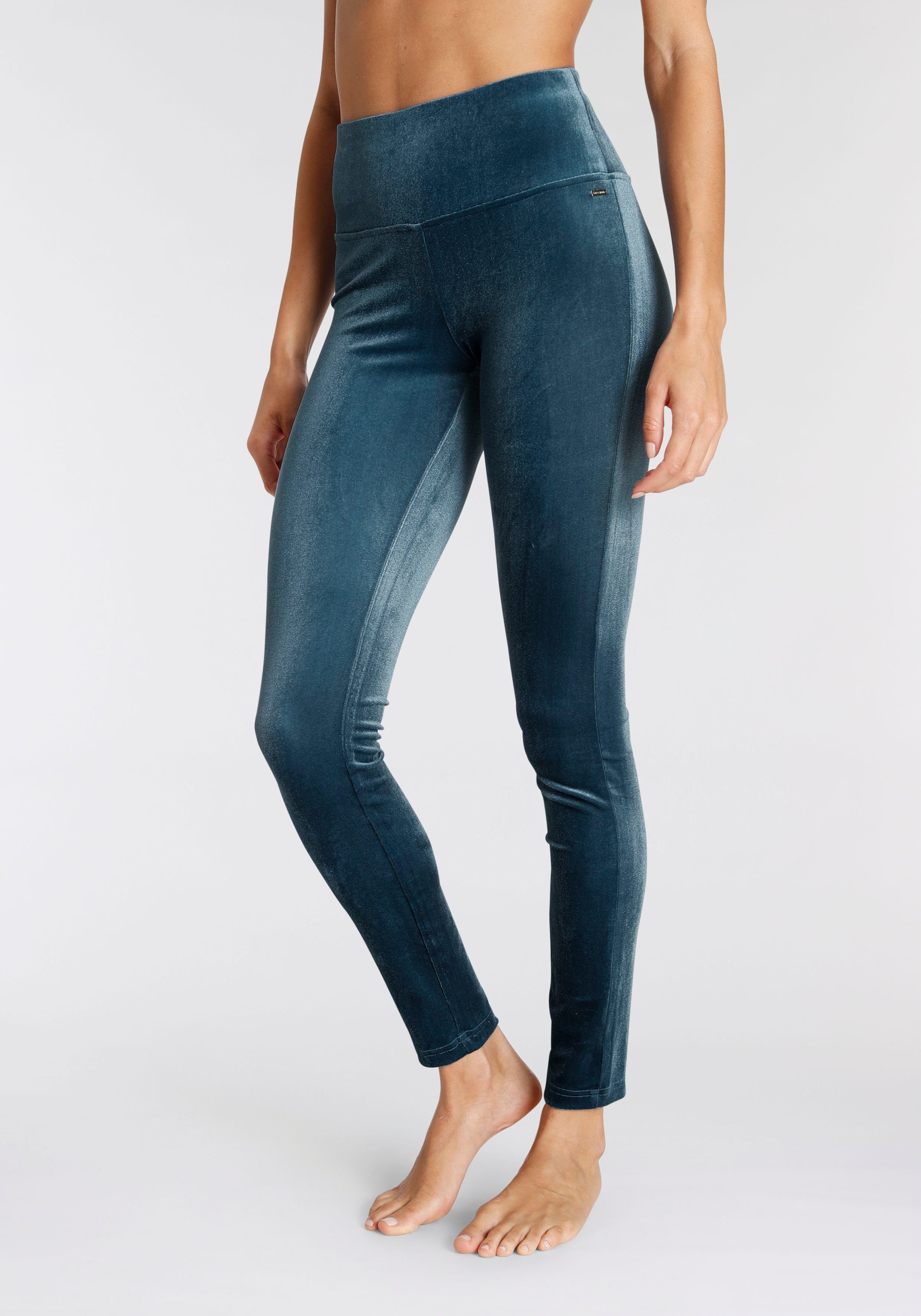 Lascana Legging in zachte, elastische velourslook