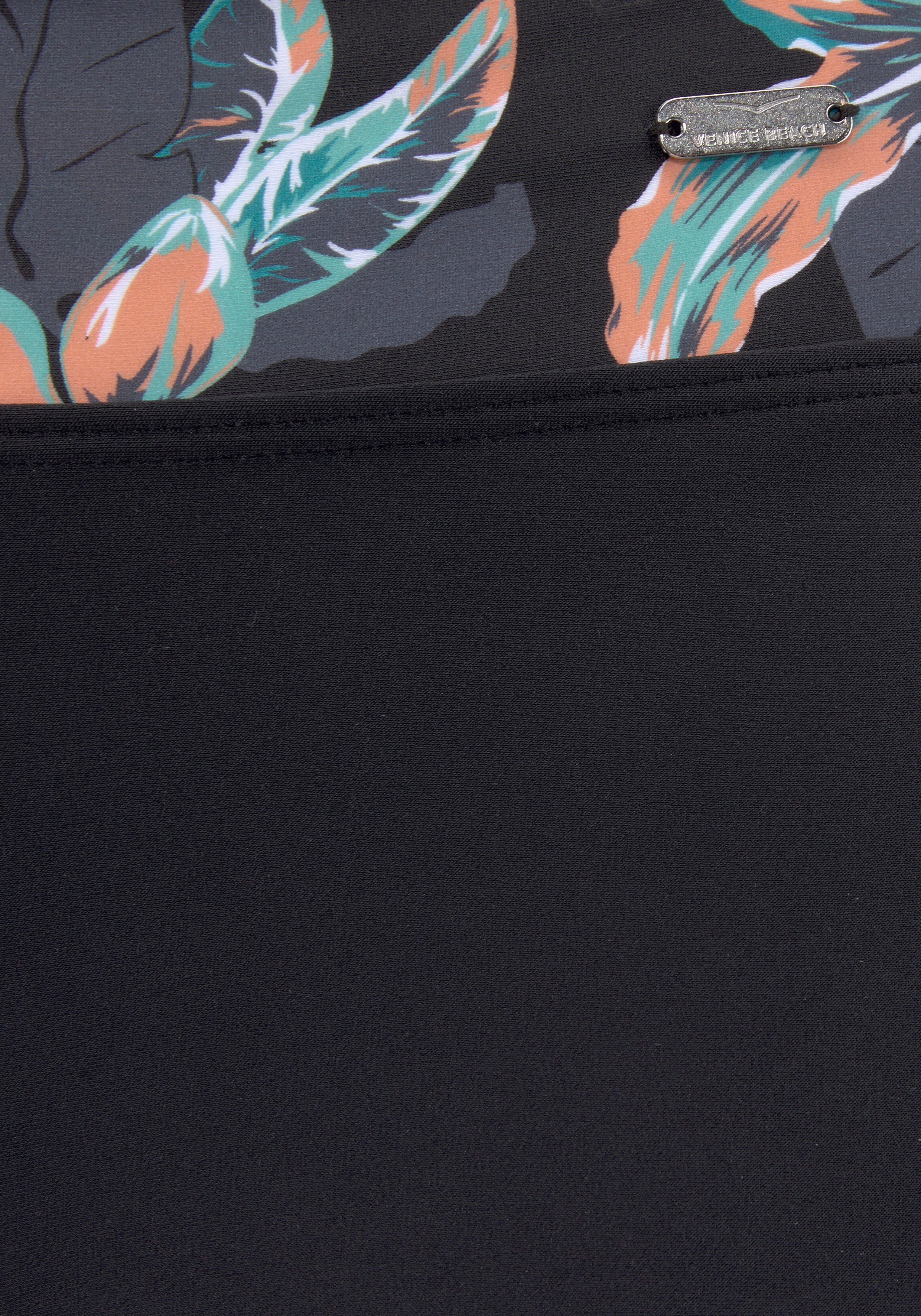 Venice Beach Bikini-hotpants Lori bedrukt, met bloemontwerp, van gerecycled polyamide, mix-kini