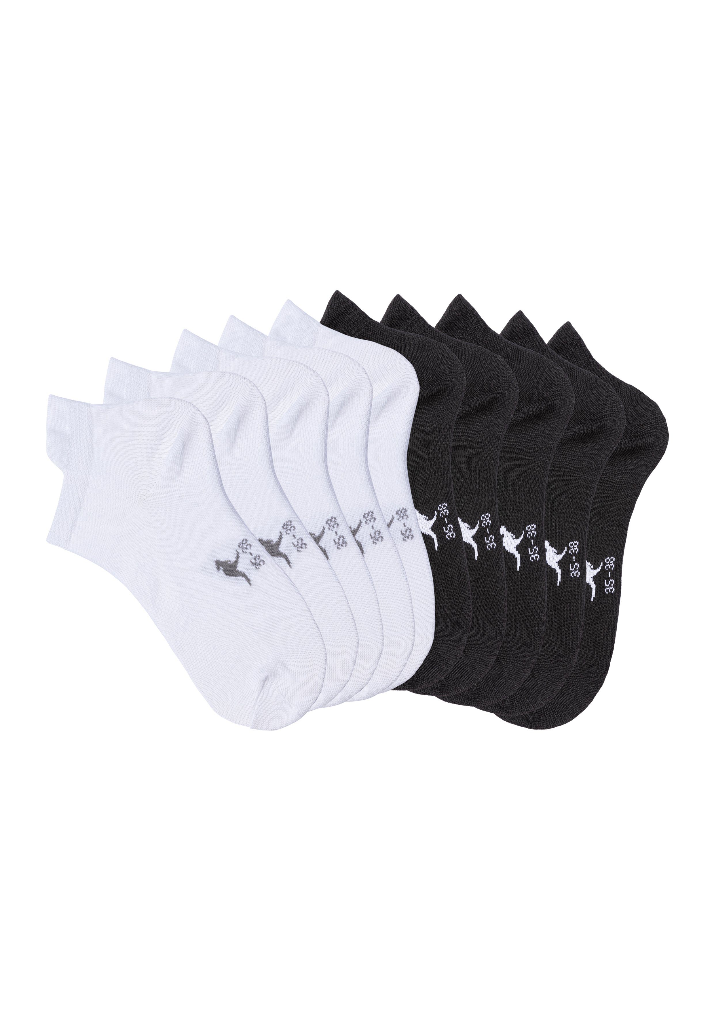 KangaROOS Sneakersokken met verhoogde boord (set, 10 paar)