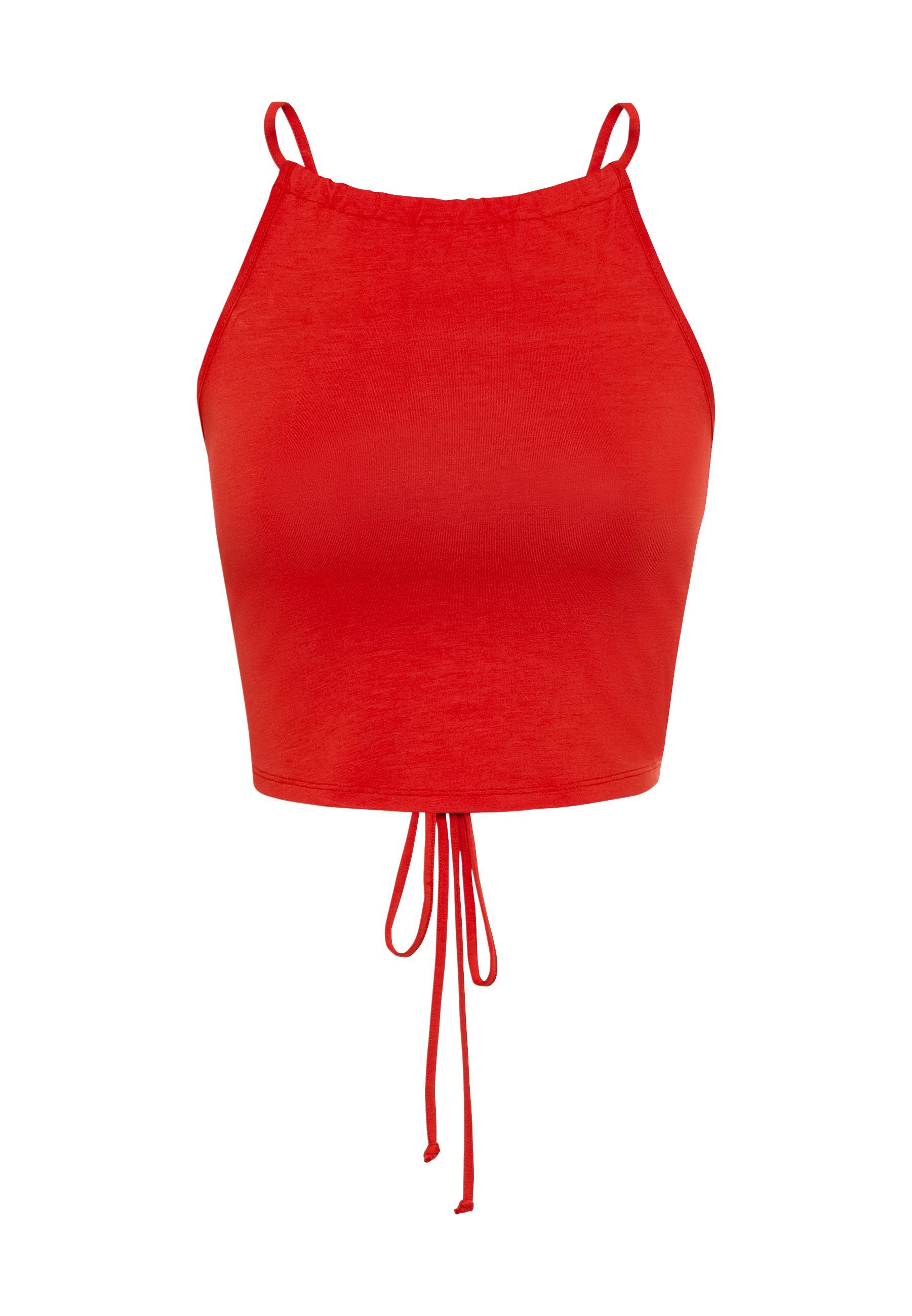 LSCN by LASCANA Crop-top met vetersluiting achter