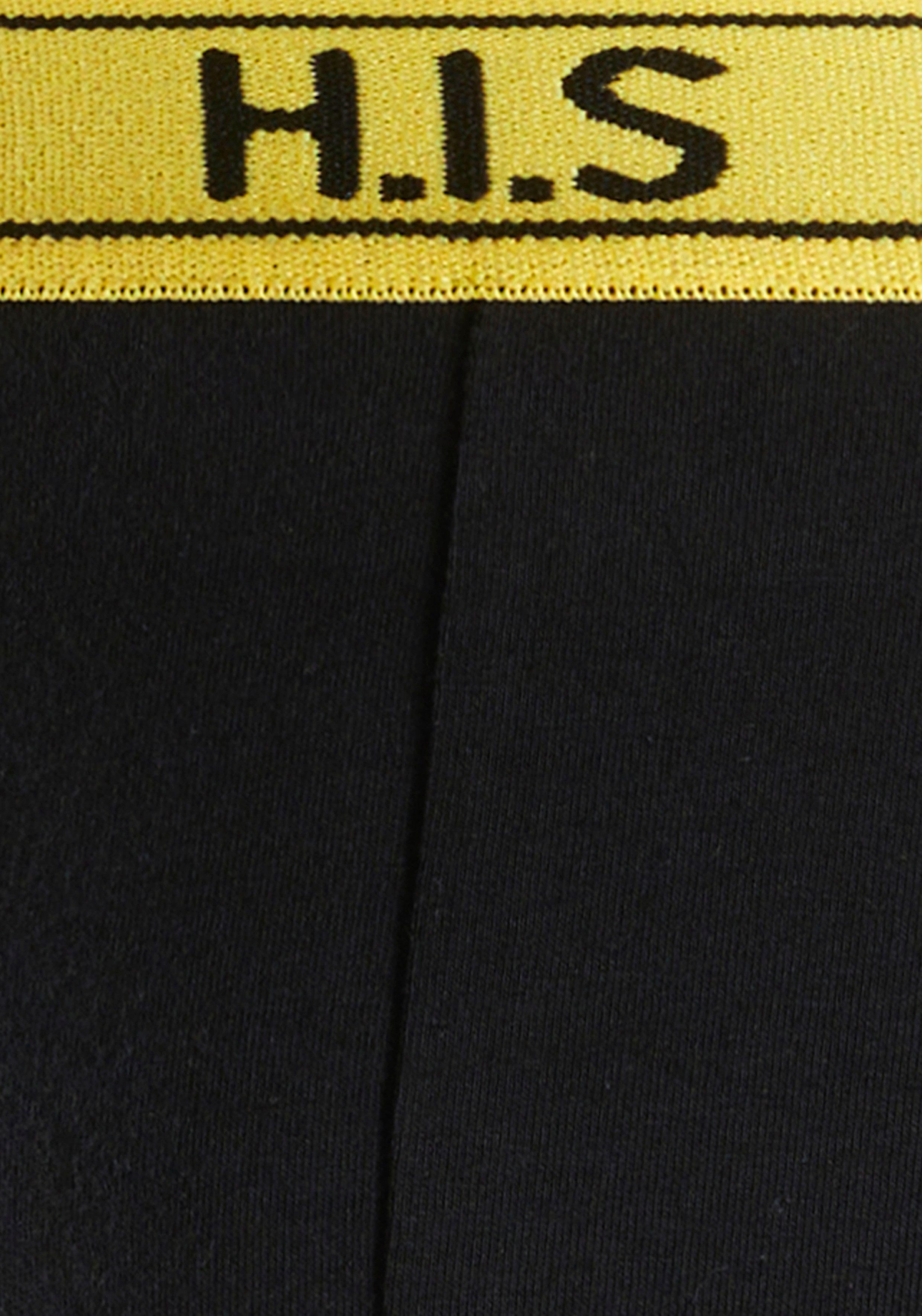 H.I.S Boxershort voor heren met strepen en logo op de band (set, 5 stuks)