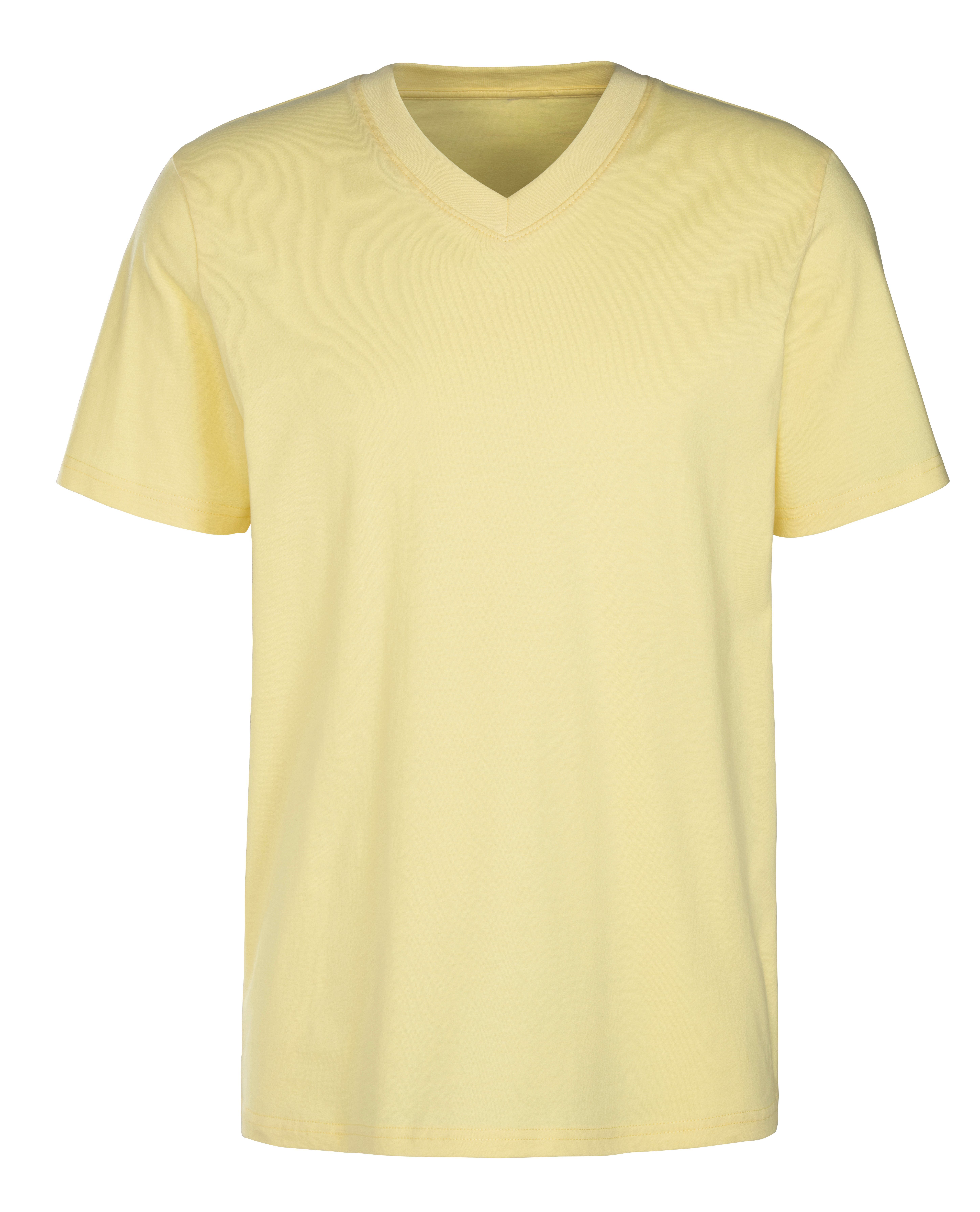 KangaROOS T-shirt Regular fit Vrijetijdsshirt met korte mouwen, V-hals van 100% katoen (Set van 2)