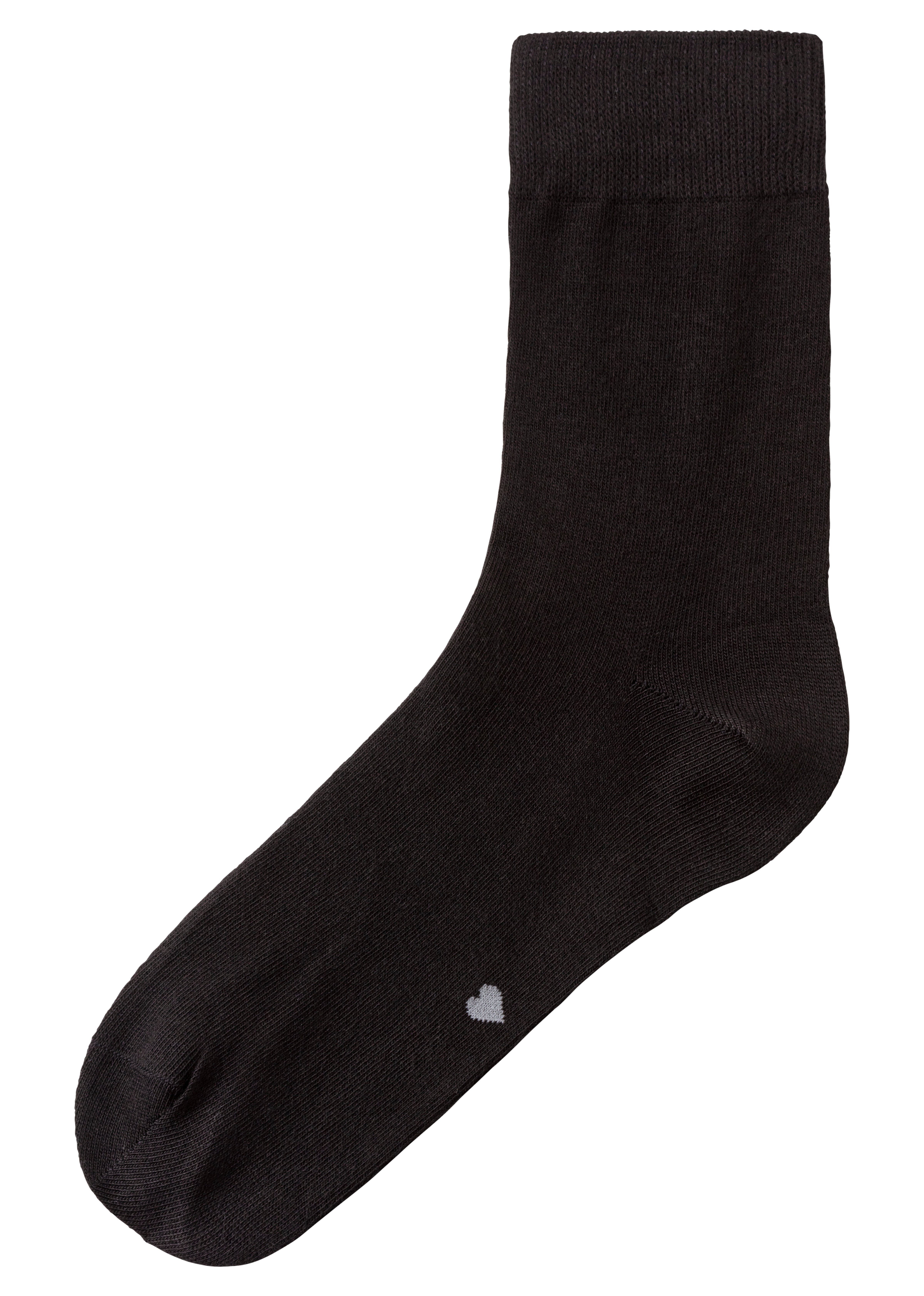 H.I.S Basic sokken met ingebreide symbolen (set, 10 paar)