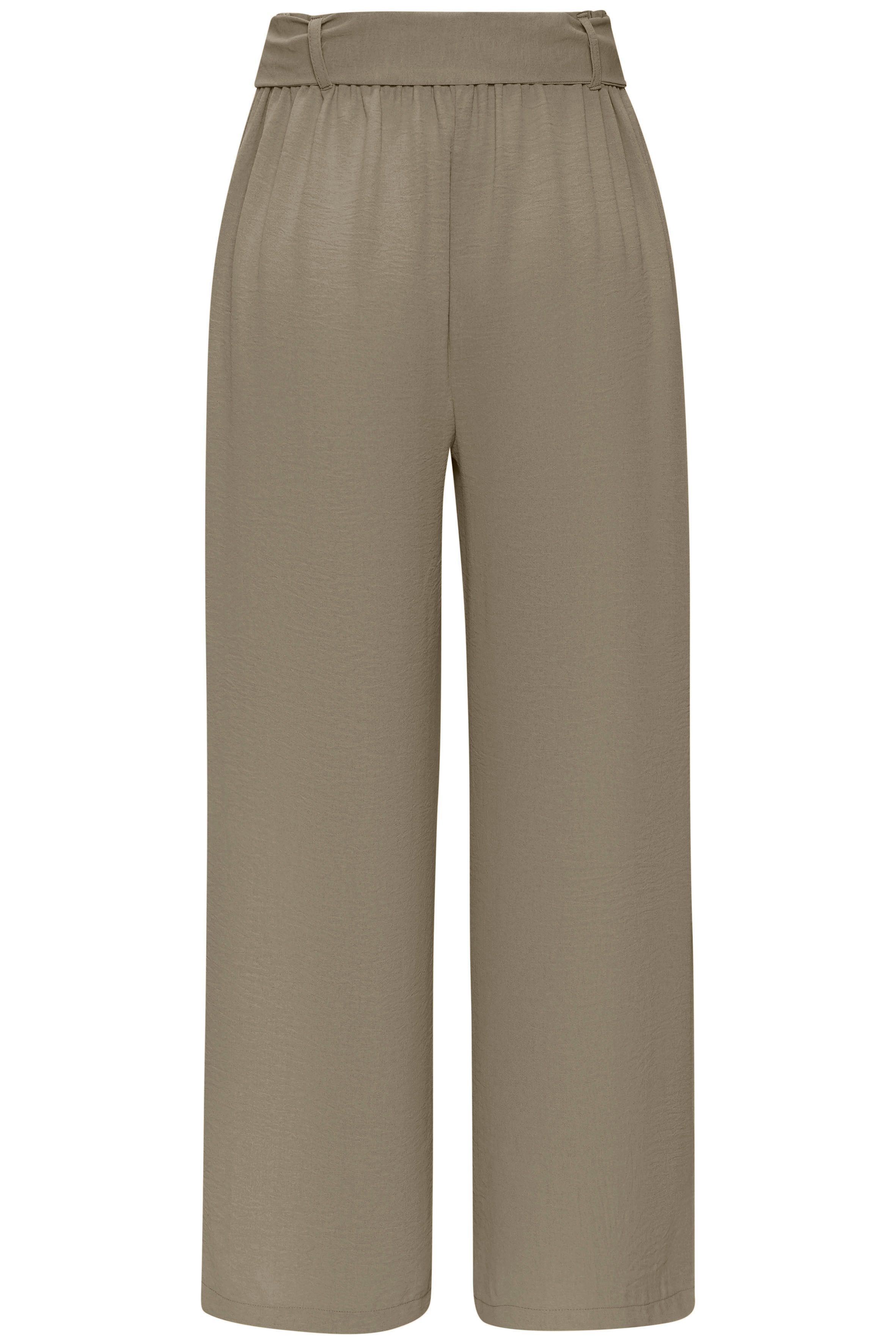Vivance Comfortbroek met elastische tailleband, zomerbroek, basis (Met riem)