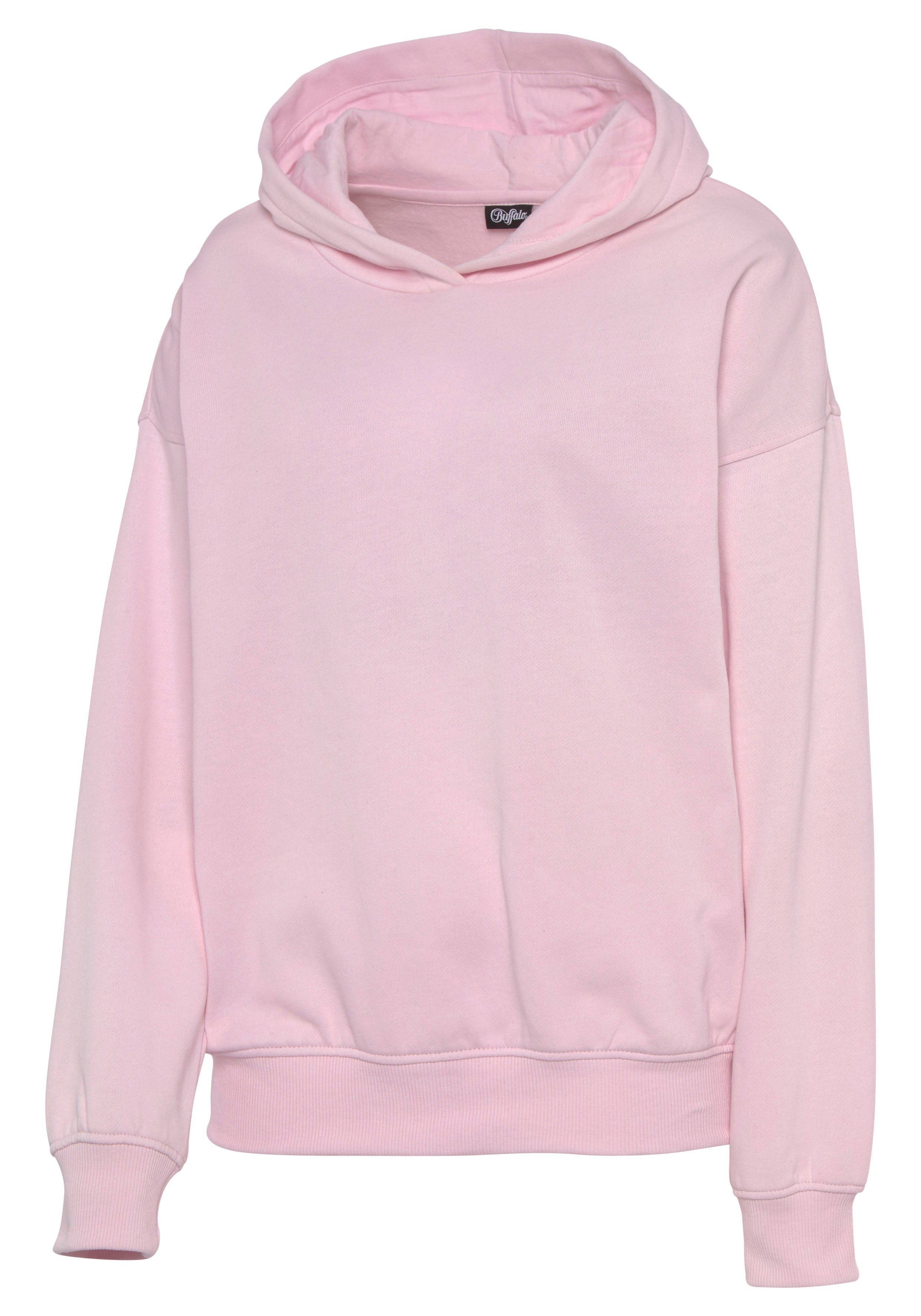 Buffalo Hoodie -Hoodie met rugprint Capuchon sweatshirt met rugprint en ribborden, loungewear