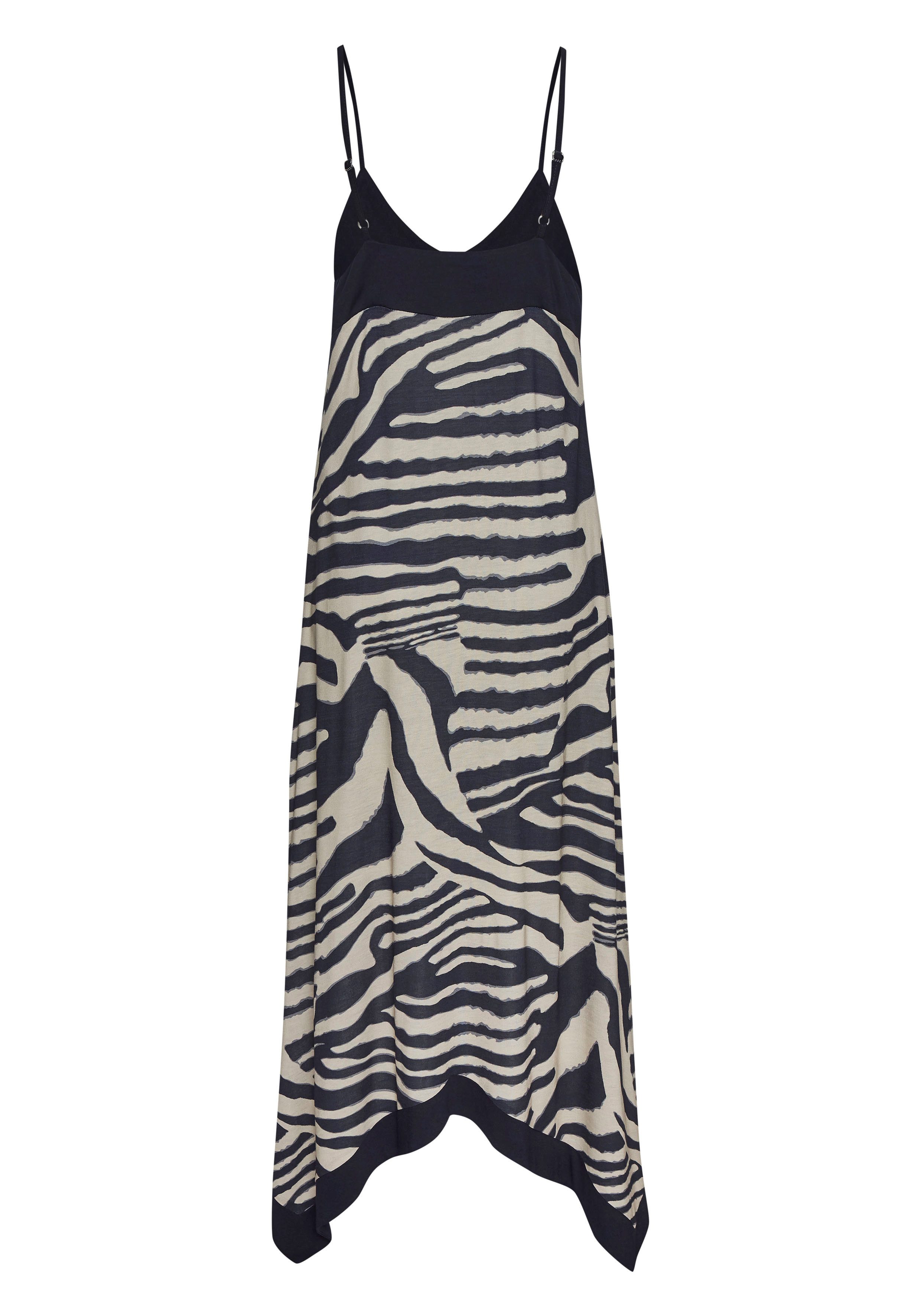 Lascana Maxi-jurk met asymmetrische zoom, zomerjurk, dierenprint, modieus