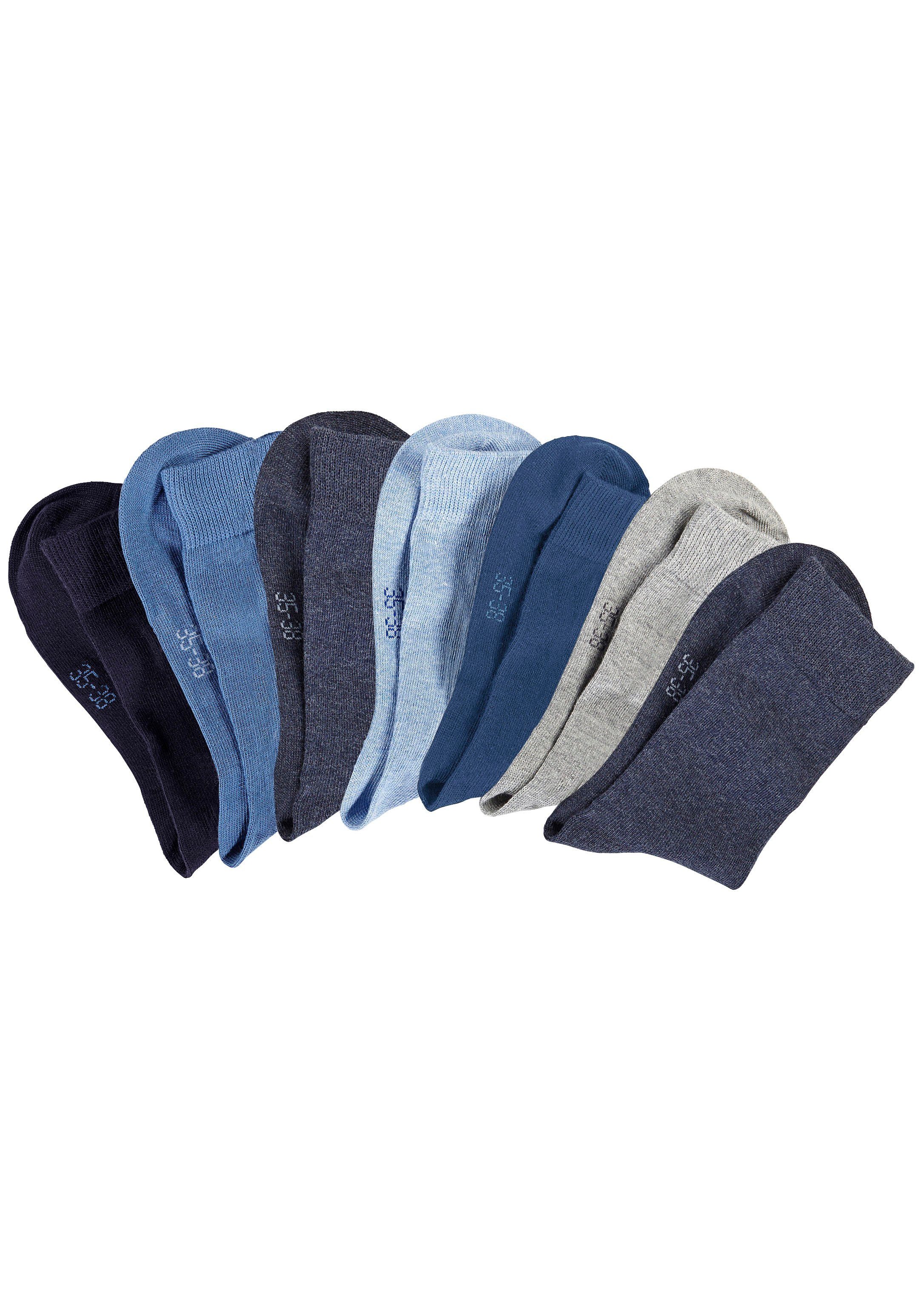 Lavana Basic sokken met knelvrije boord (set, 7 paar)