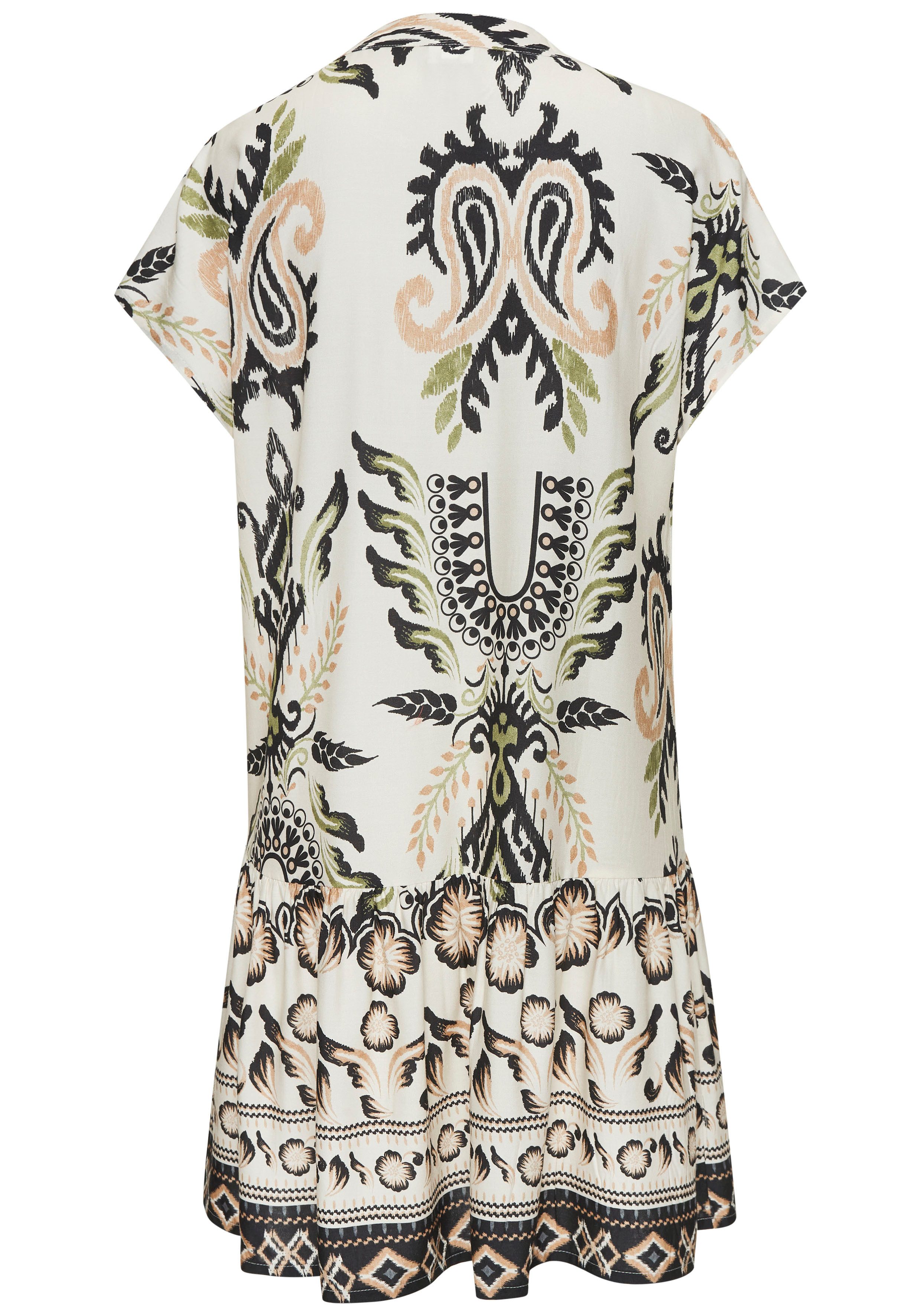 Buffalo Blousejurk met alloverprint, zomerjurk, strandjurk, tuniek