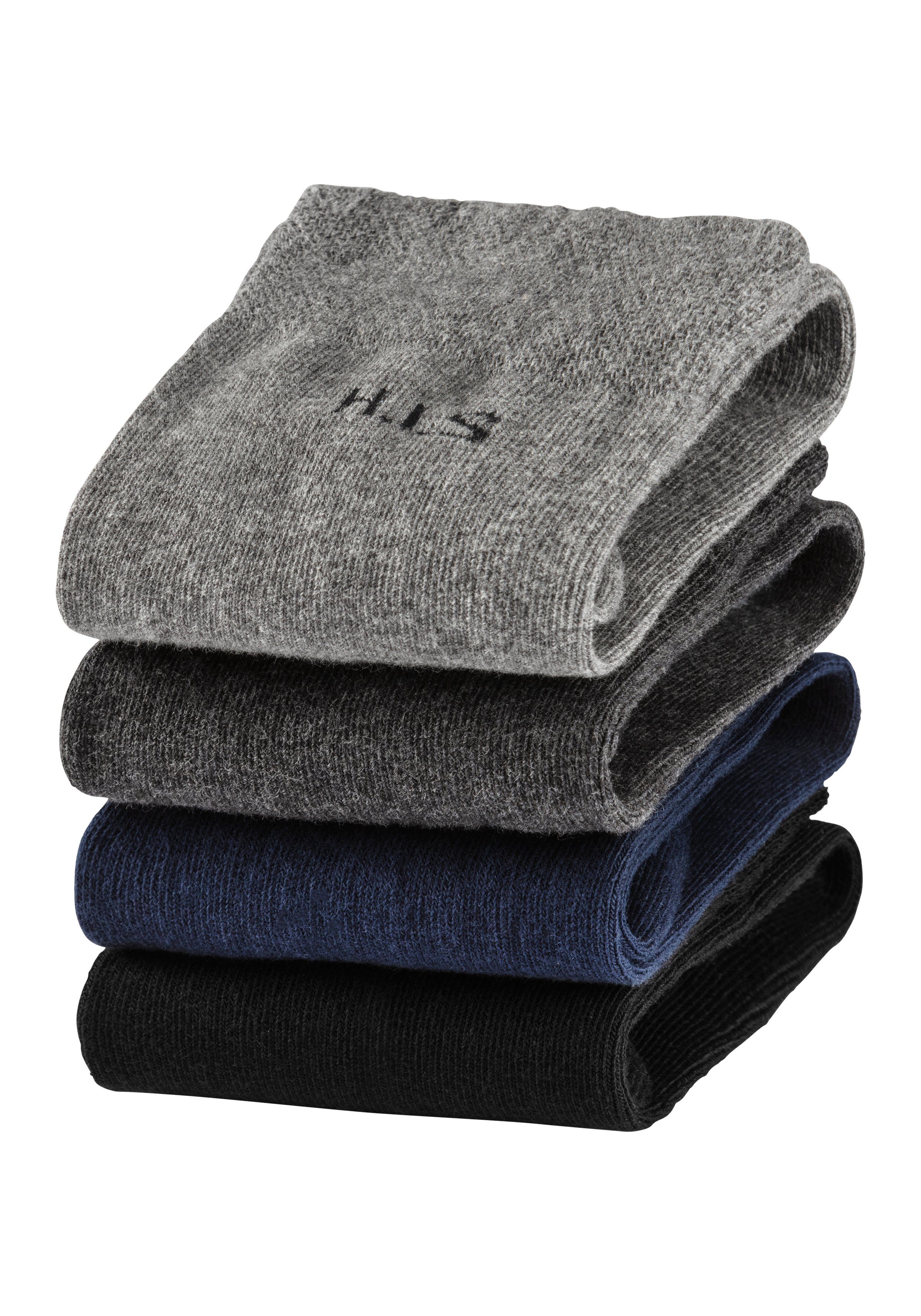 H.I.S Sokken met knelvrije boord (set, 4 paar)
