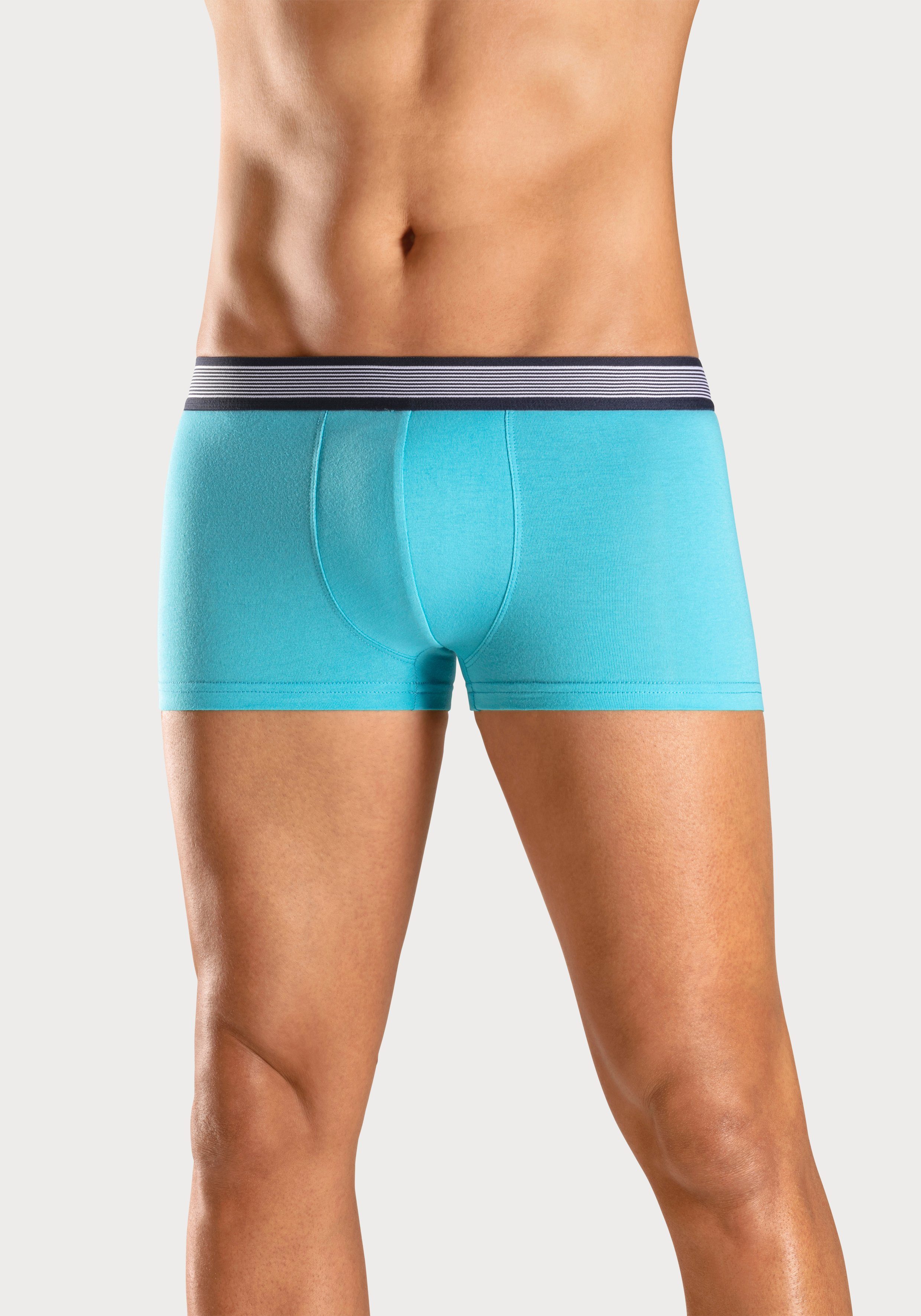 H.I.S Hipster strak zittende boxershorts van katoenmix (set, 4 stuks)