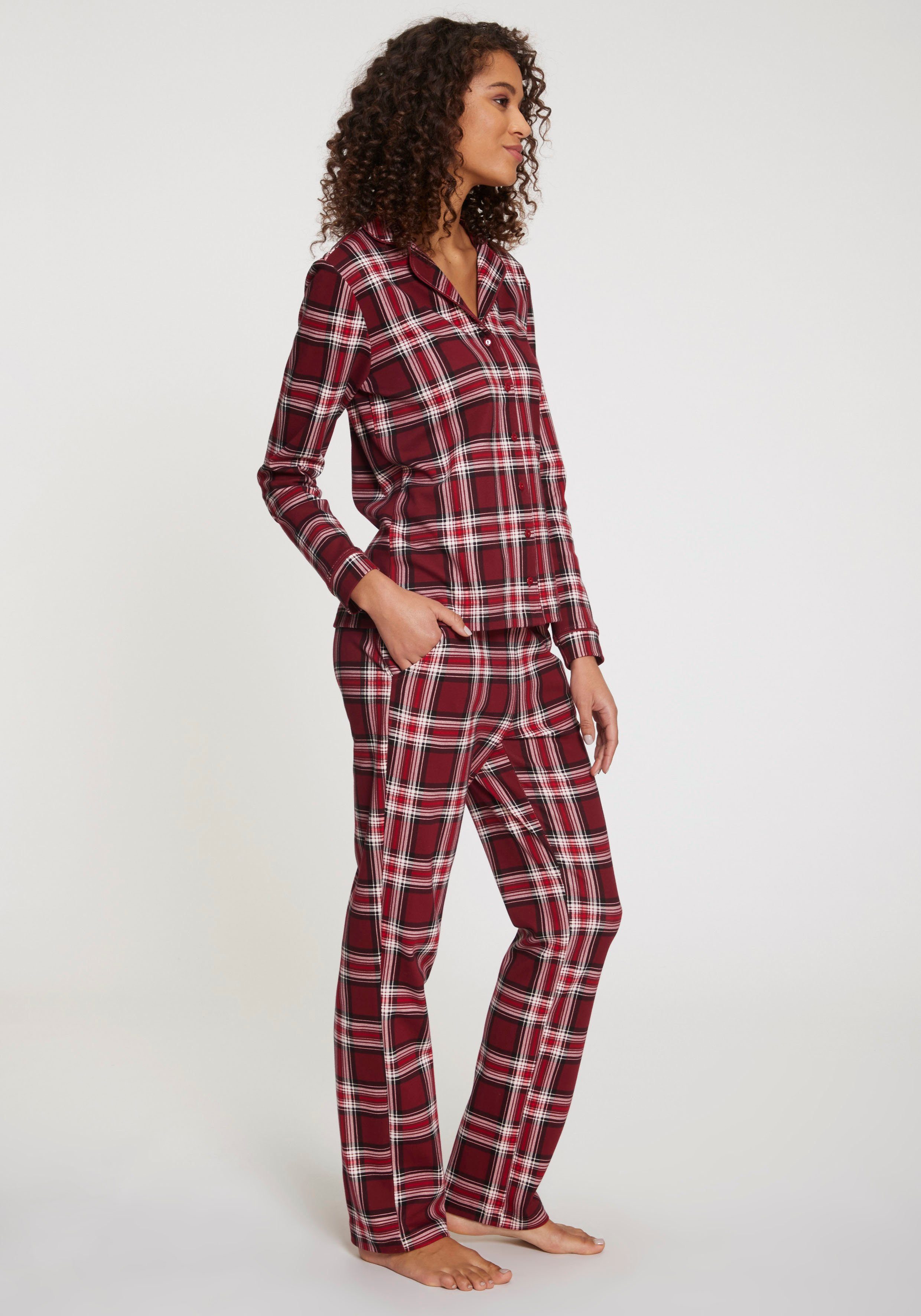 Lascana Pyjama incl. slaapmasker (set, 3-delig)