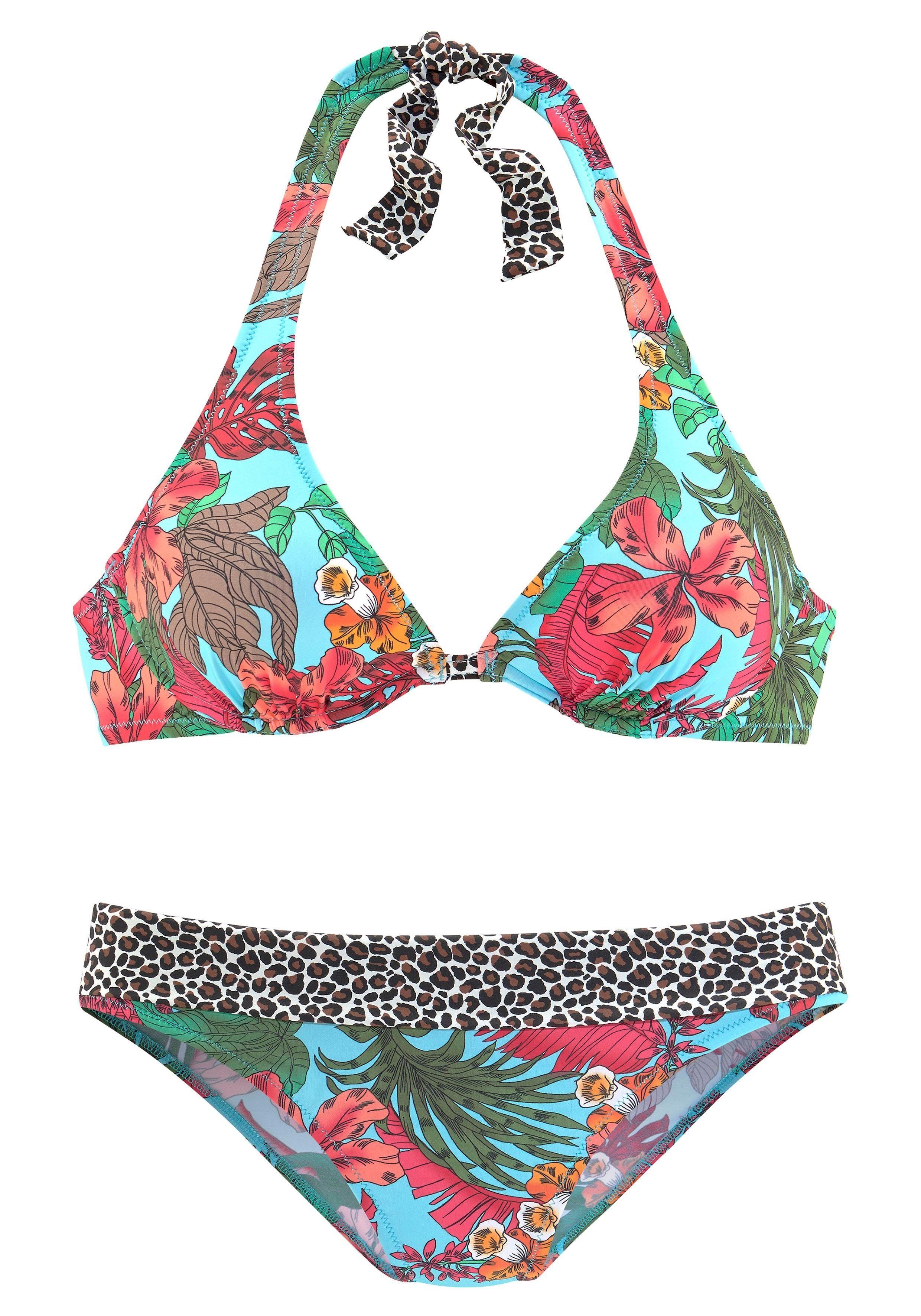 Bruno Banani Beugelbikini met patroonmix