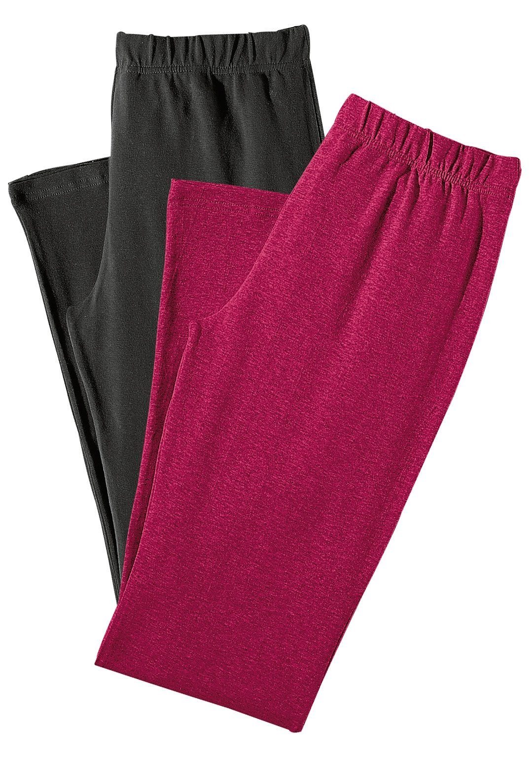 vivance active Capribroek met rubberen tailleband, loungewear (Set van 2)
