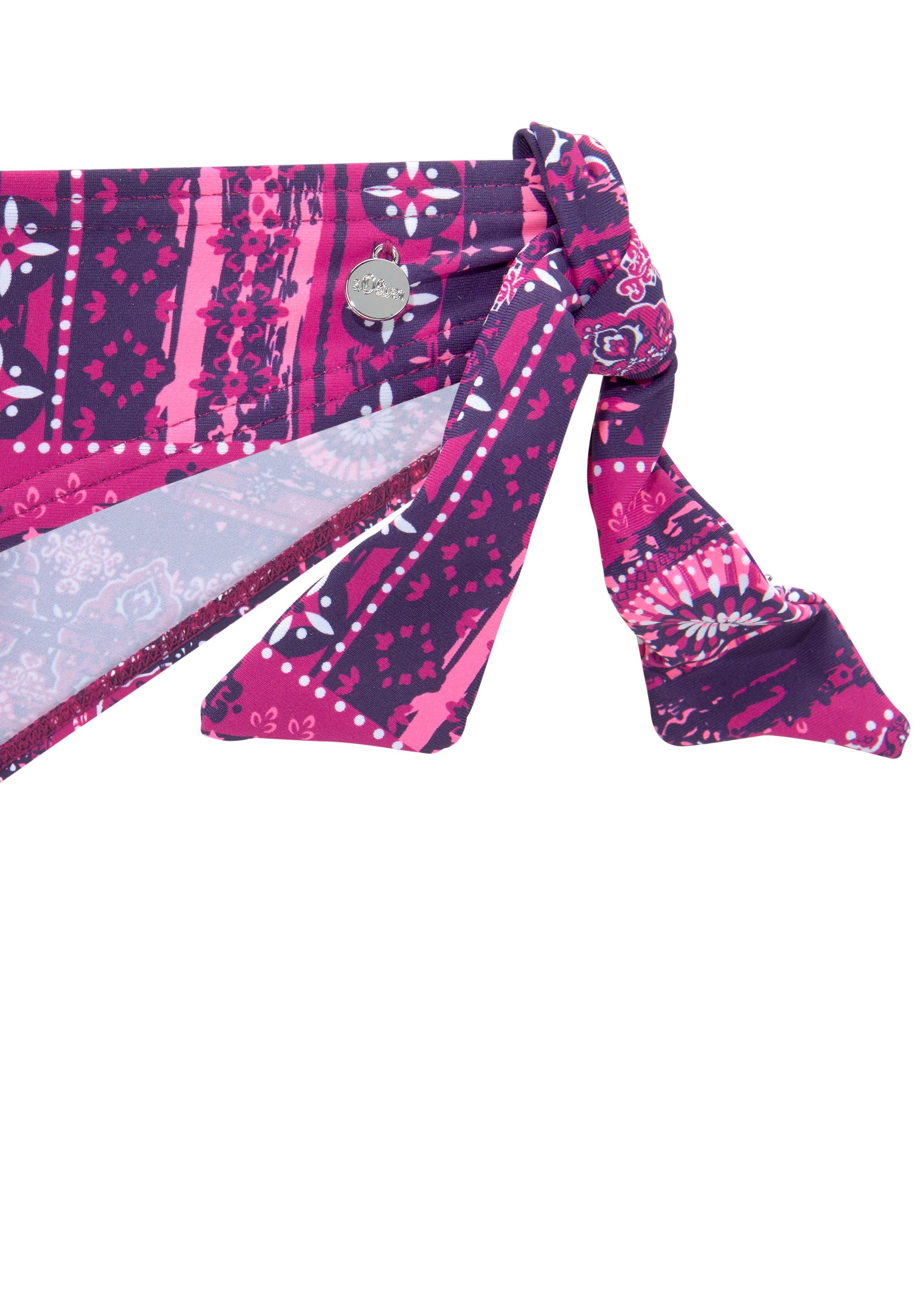 s.Oliver RED LABEL Beachwear Beugelbikini in bandeaumodel met aangerimpeld midden