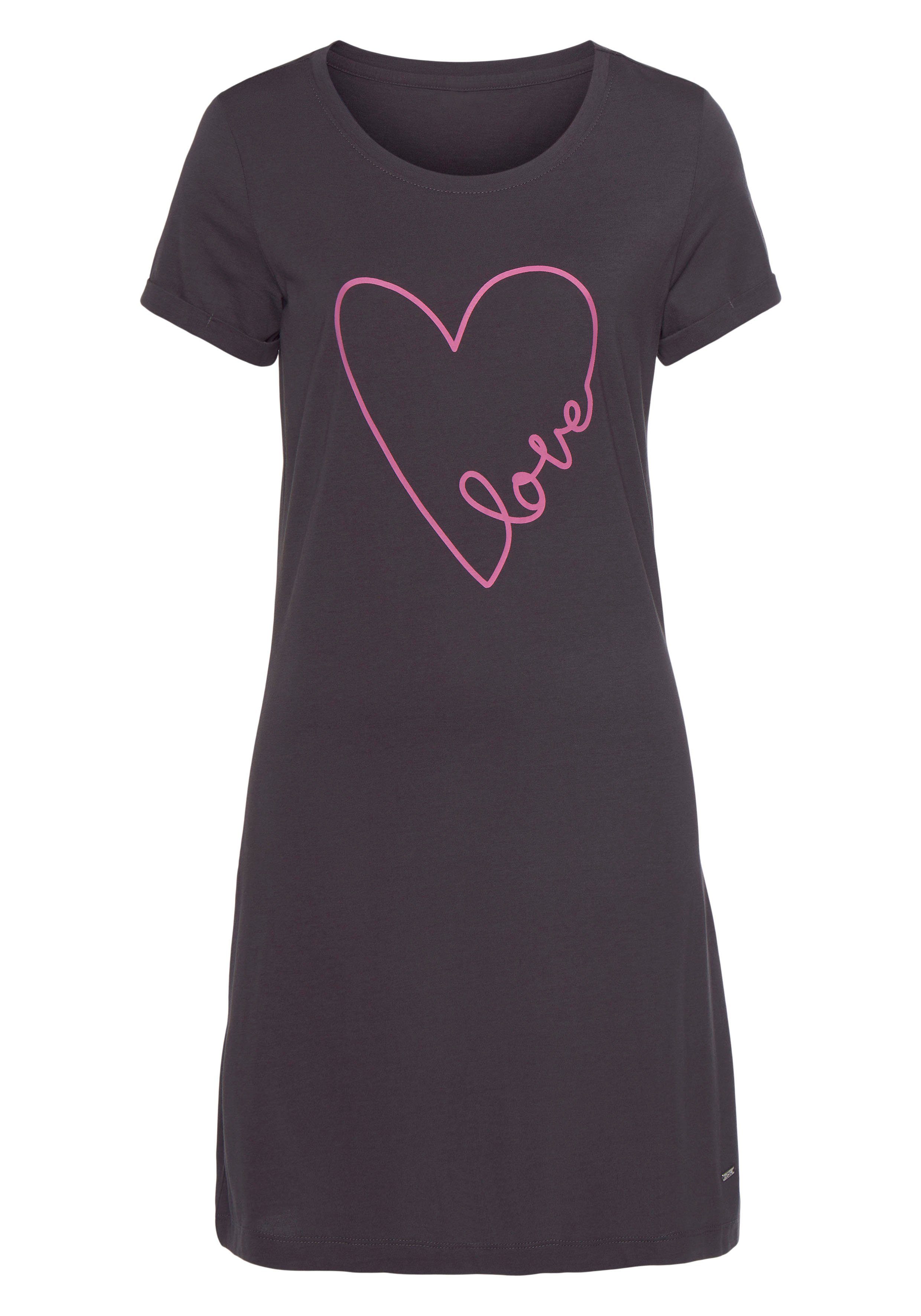 Vivance Dreams Big-shirt met hartjesprint