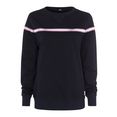 h.i.s sweater met contrastkleurige tape zwart