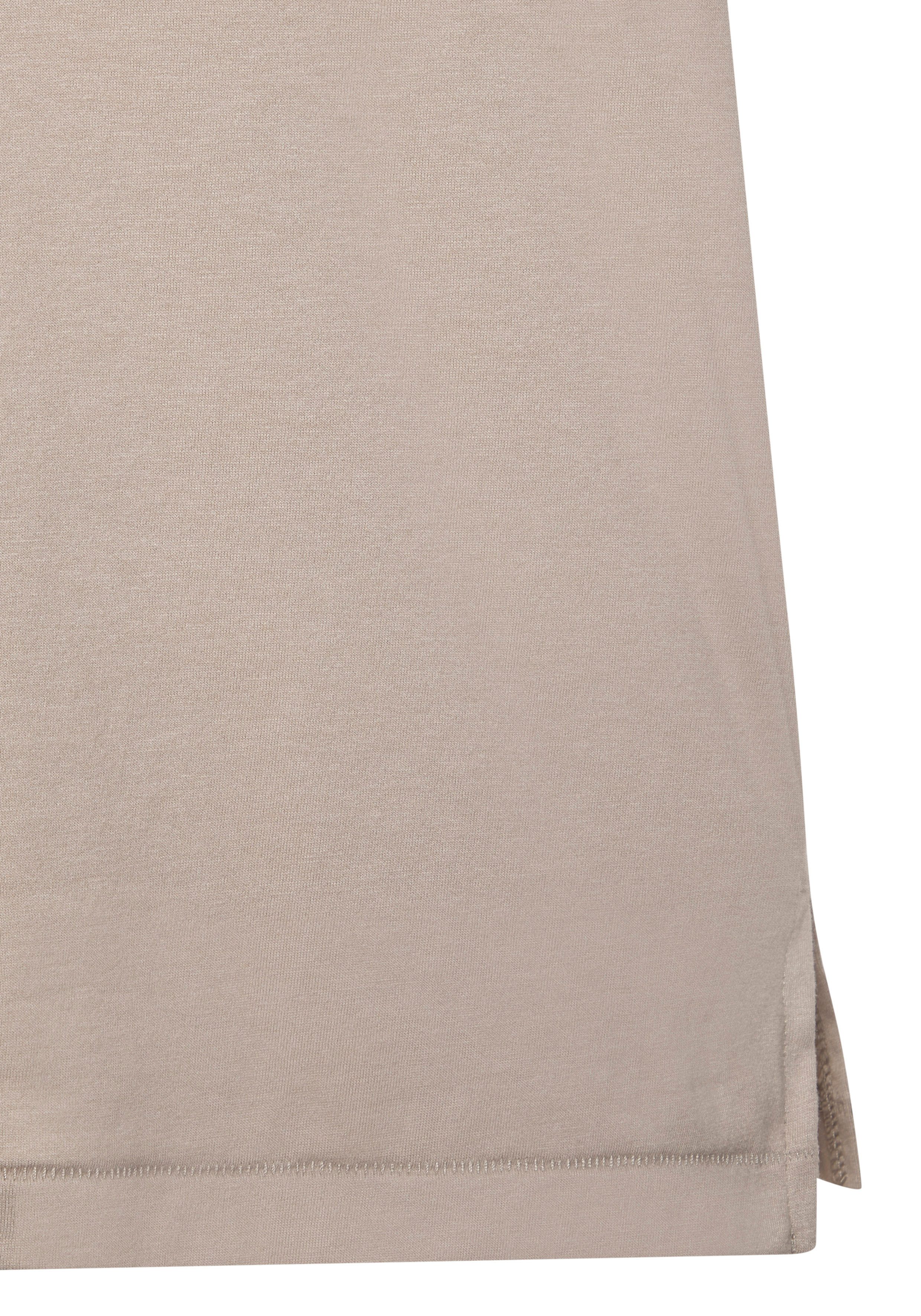 Elbsand Shirt met V-hals met logo-print, kortarmshirt, basic
