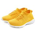 lascana sneakers veganistisch, ultralicht en comfortabel, om zo aan te schieten geel