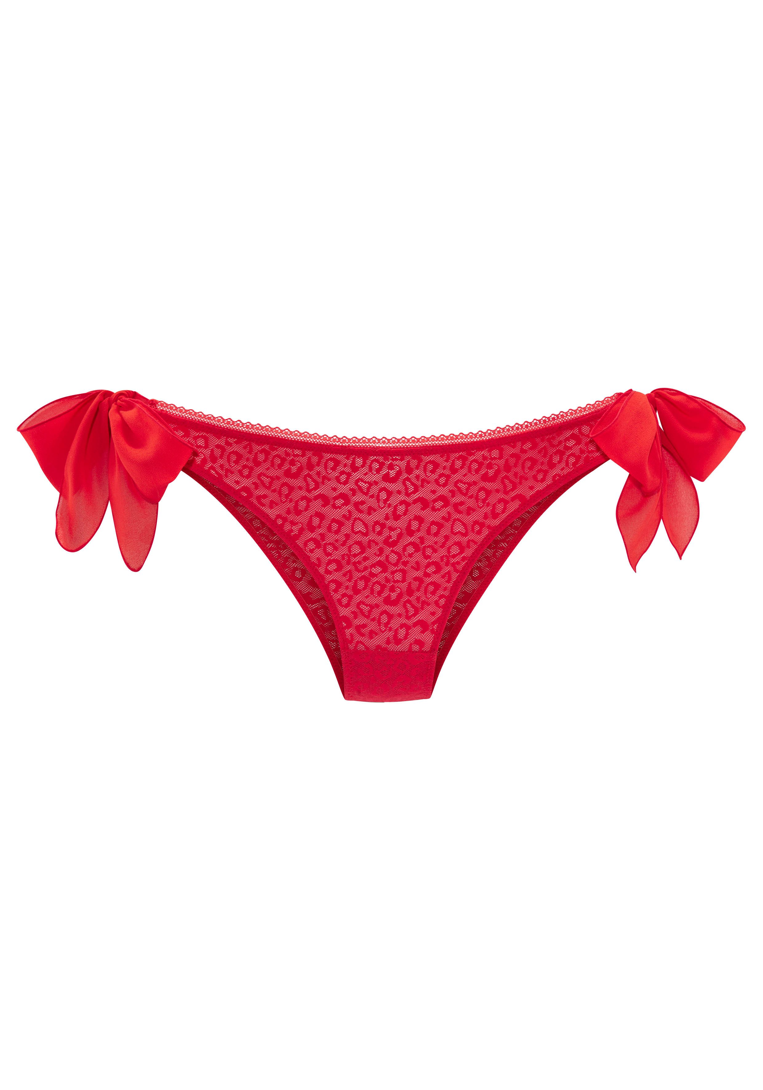 Vivance Slip ANNA van subtiel transparant soft-mesh in leoprint, sexy lingerie