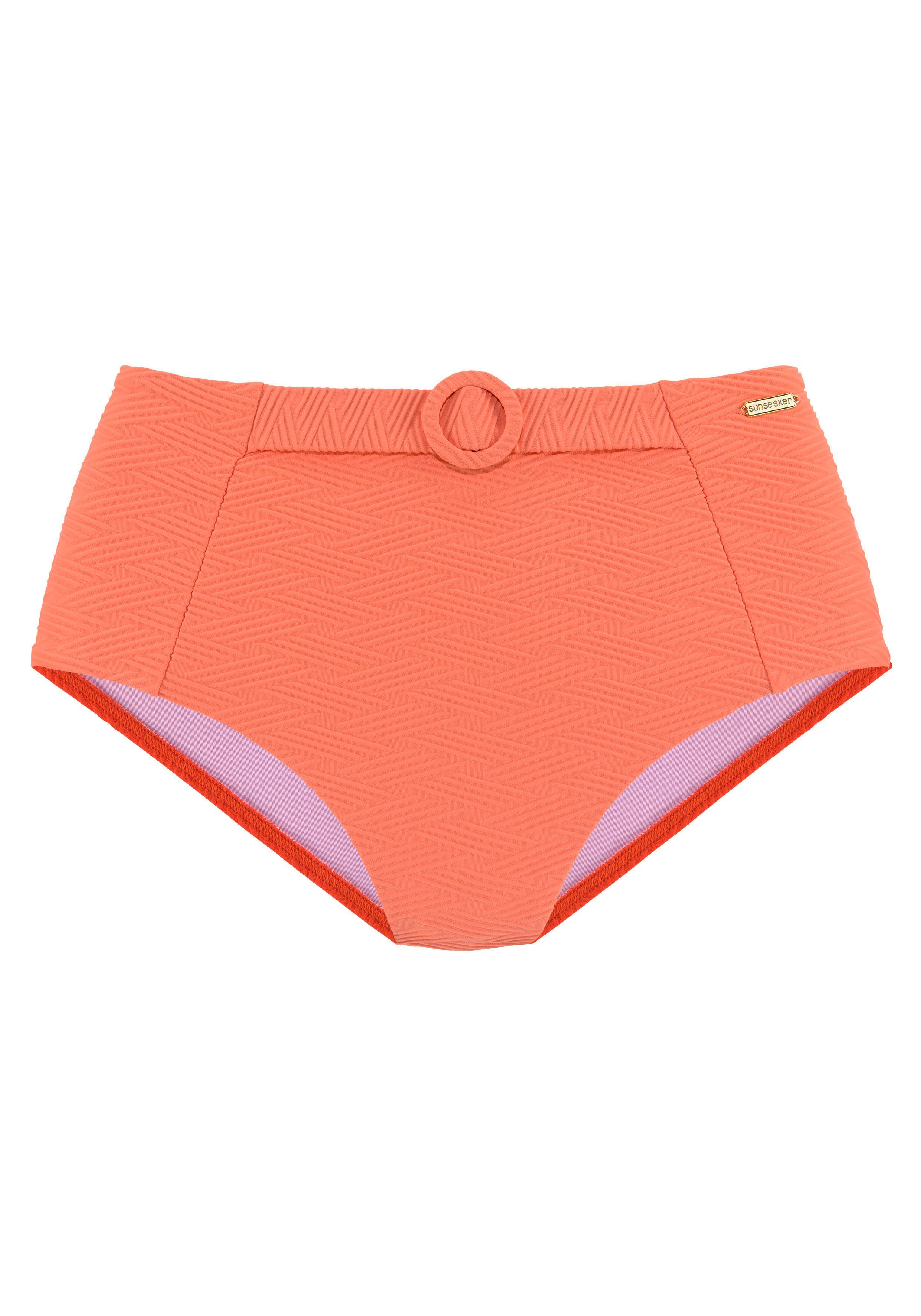 Sunseeker Highwaist-bikinibroekje Loretta met sierriem