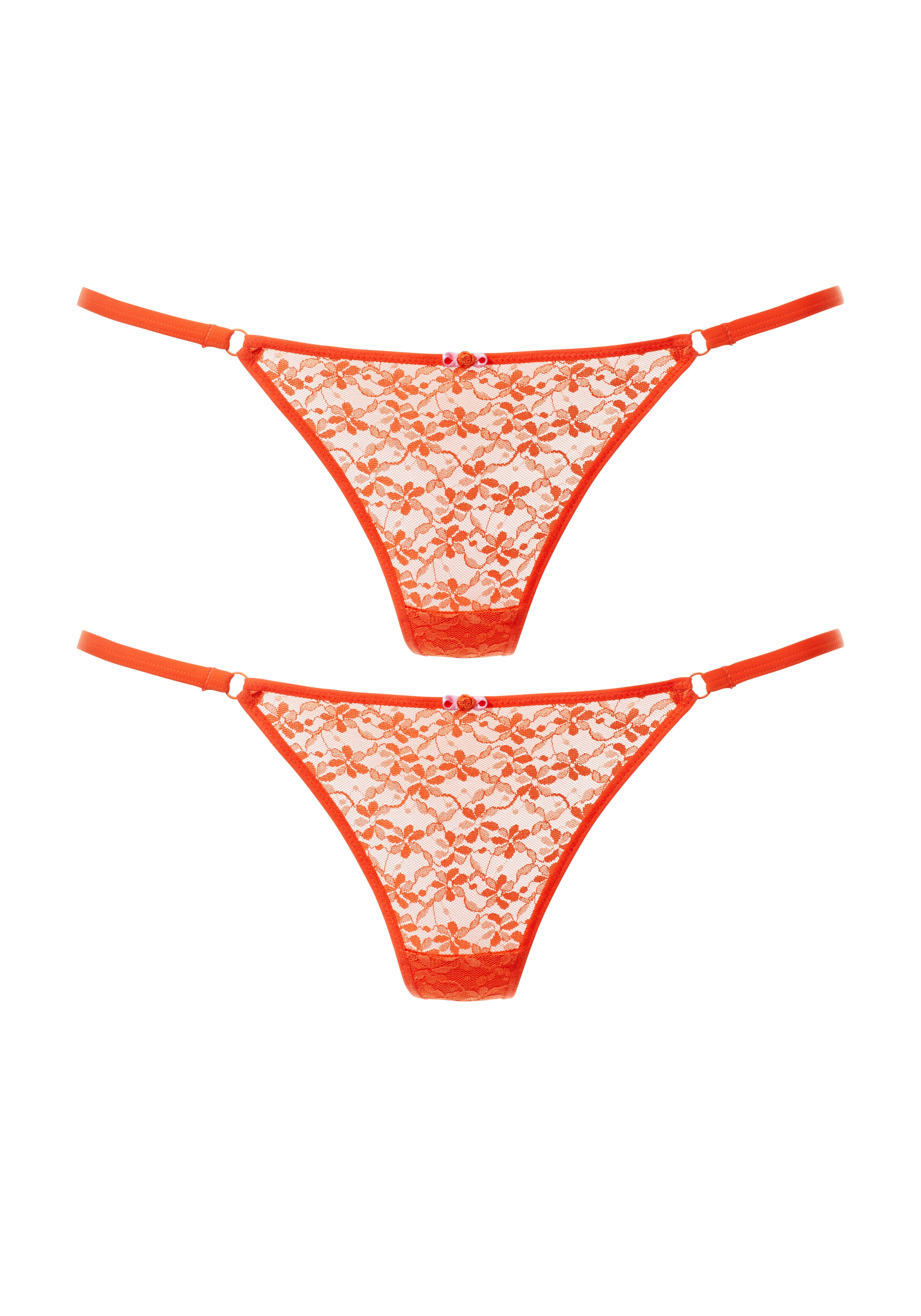 Vivance String in aantrekkelijke dubbele verpakking, van delicate kant, sexy lingerie (Set van 2)