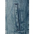 lascana jeansjack met twee klepzakken blauw