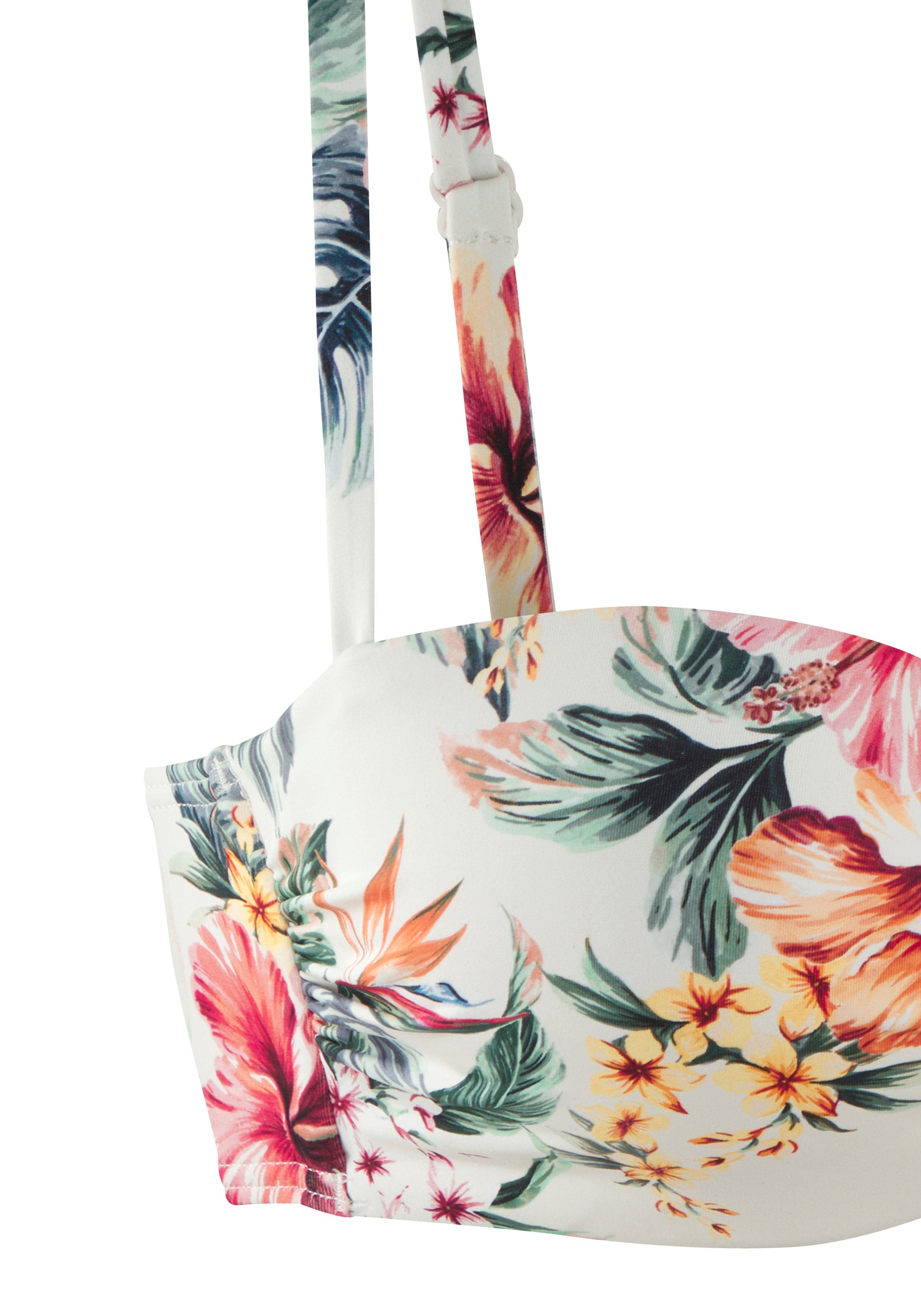 Lascana Beugelbandeau bikinitop Salsa met mooie bloemenprint