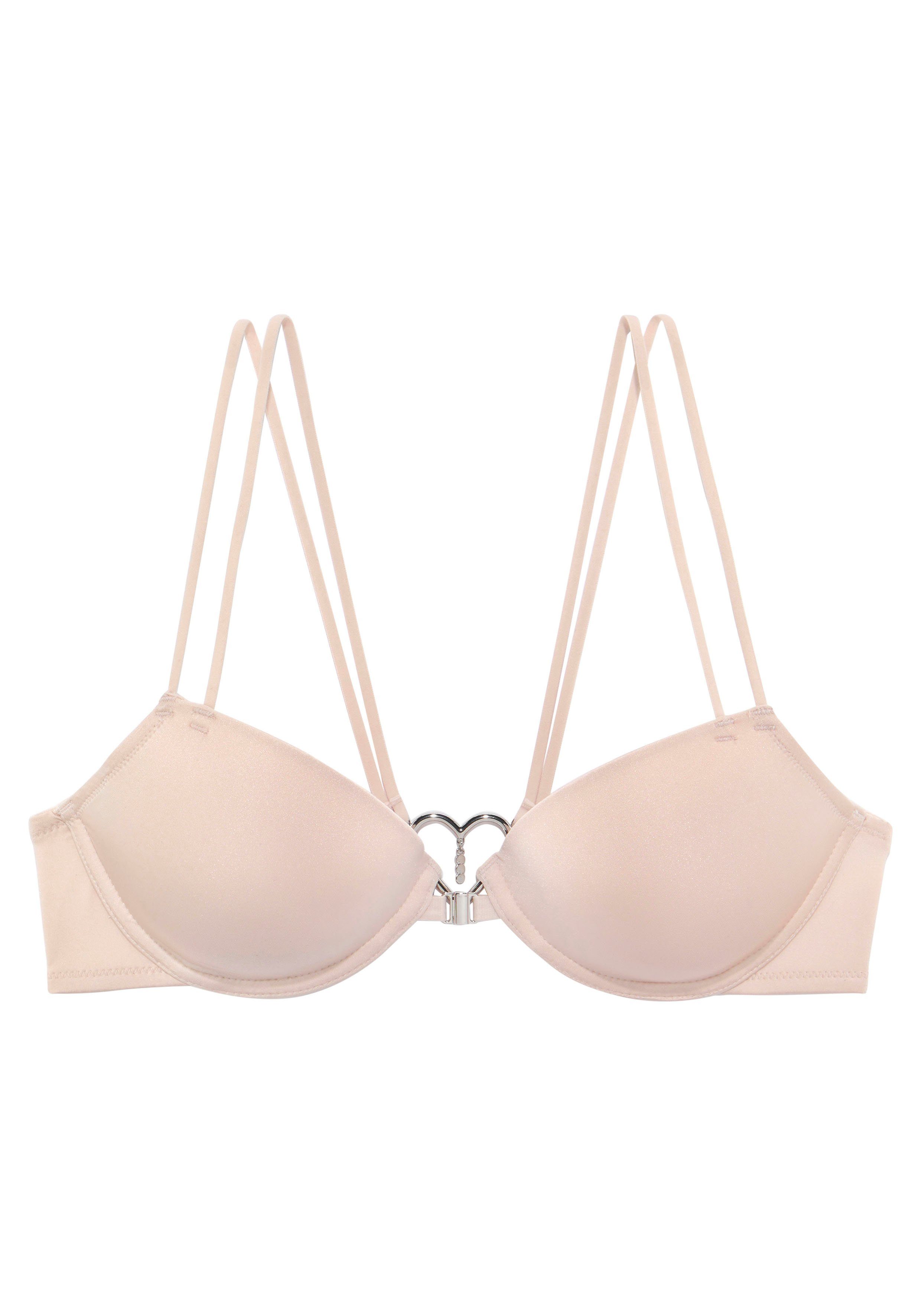 Lascana Push-up-bh met bijzondere strasachterkant voor diepe ruglijn, sexy ondergoed