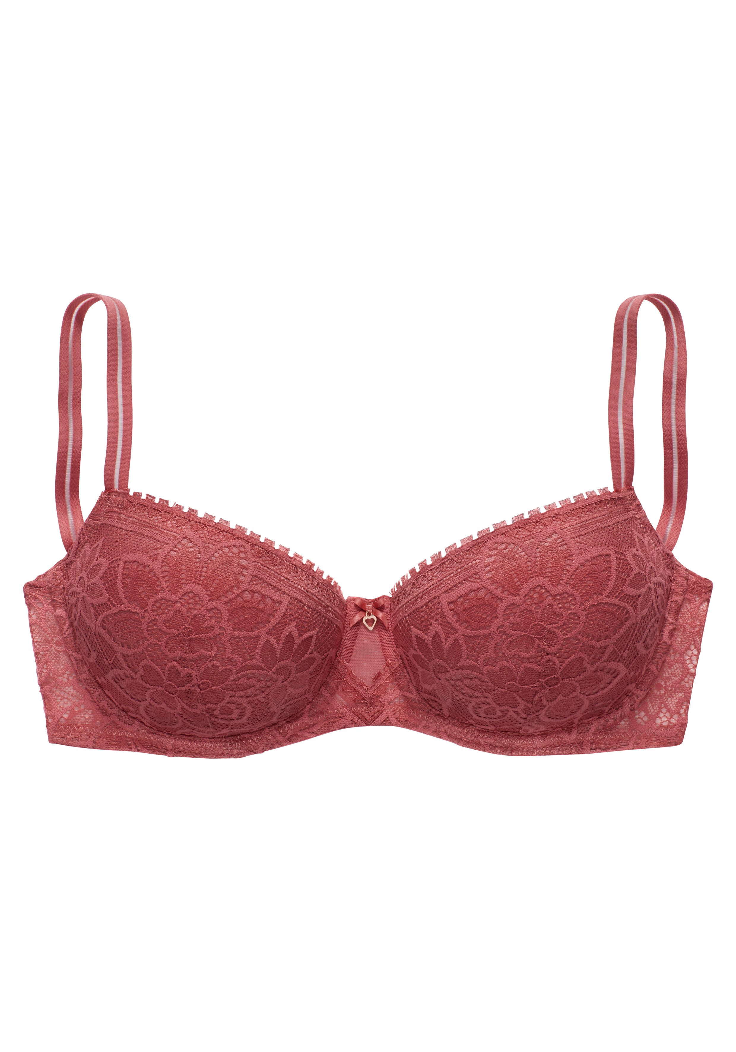 Lascana Bh met steuncups met beugel van bloemige jacquardkant, sexy lingerie