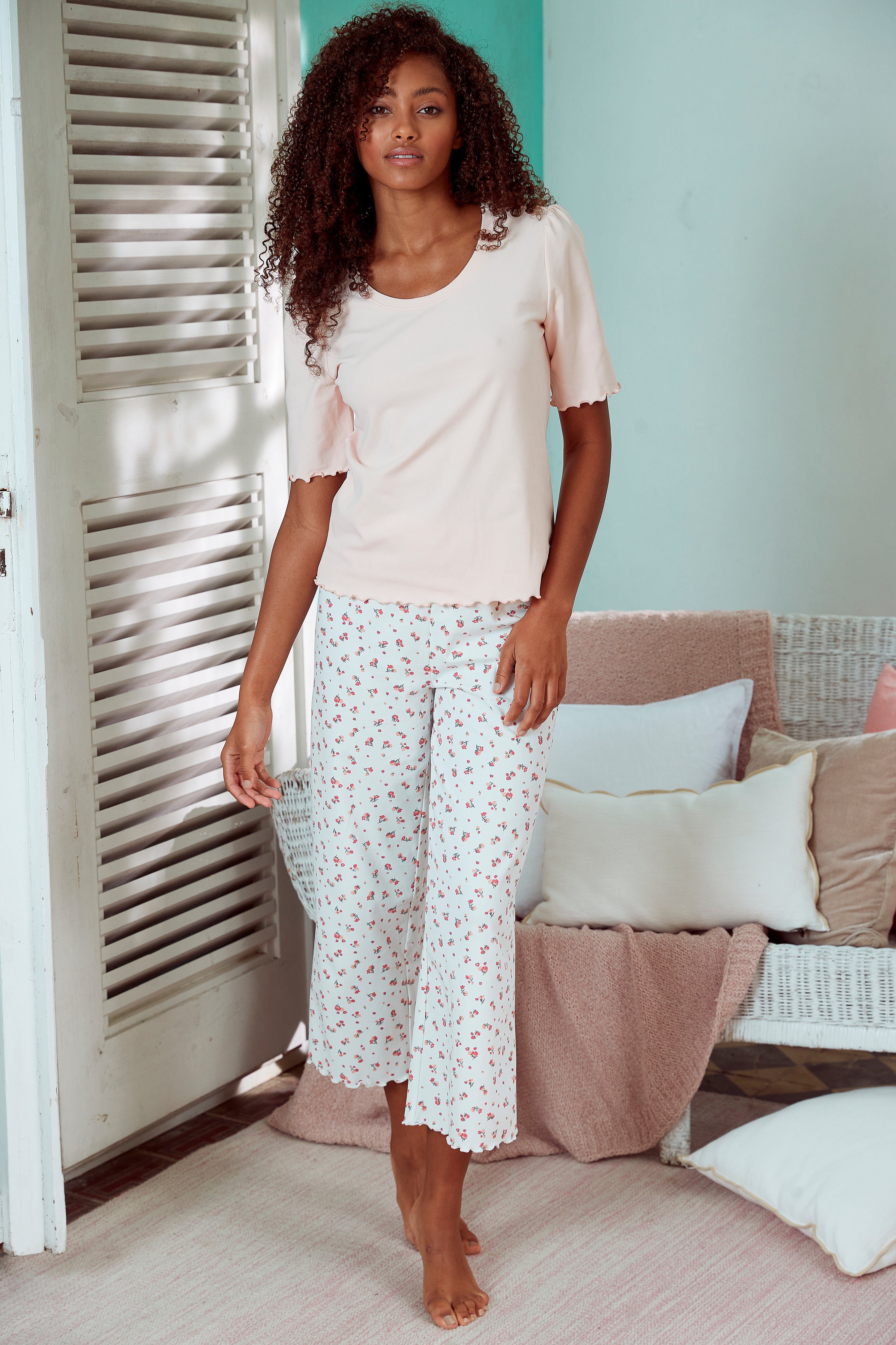 s.Oliver RED LABEL Beachwear Pyjama top met pofmouwen