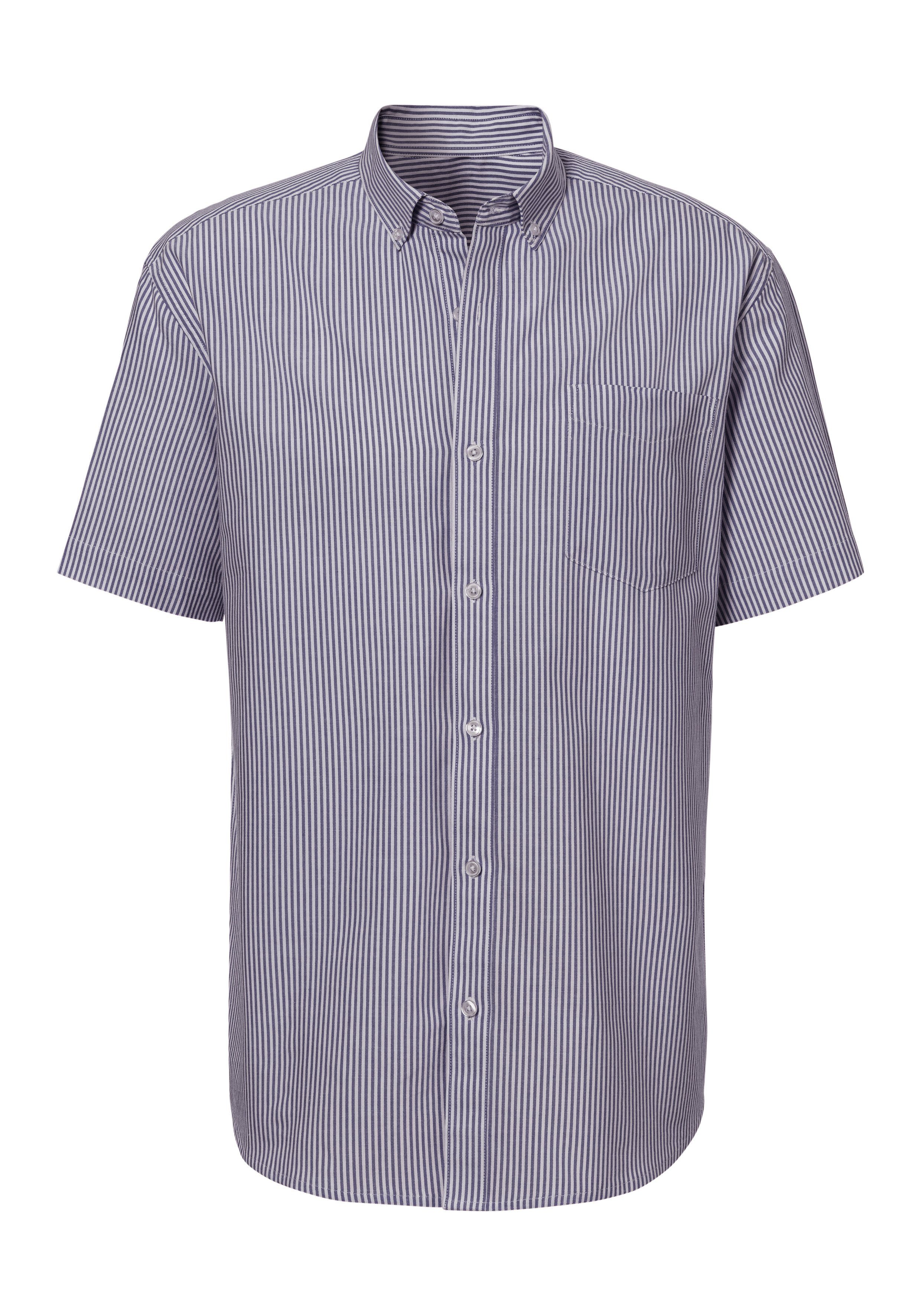 H.I.S Overhemd met korte mouwen Regular fit Oxford overhemd met korte mouwen met button-down-kraag van 100% katoen