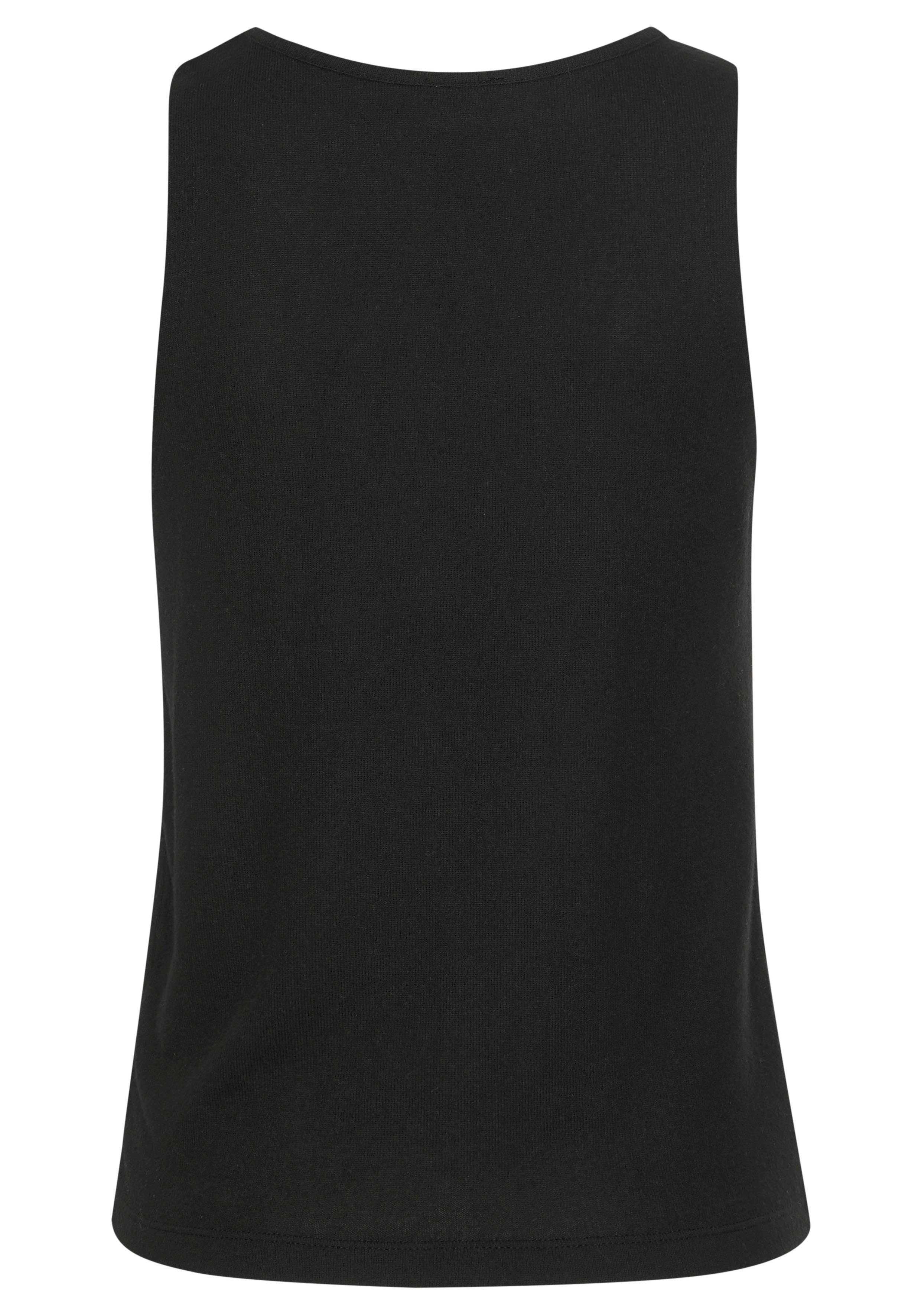 Lascana Gebreide top met brede banden, loungewear